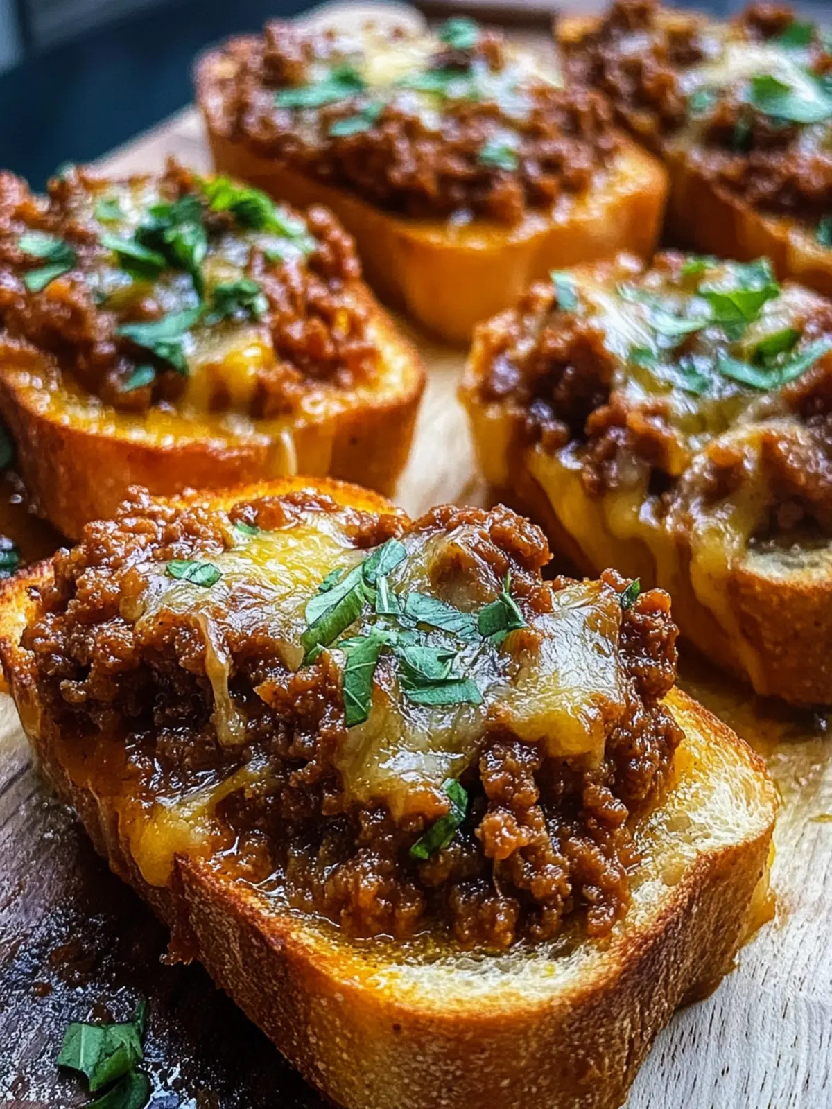 Cheesy Sloppy Joe Garlic Toast for Quick Comfort Food Bliss 3 Cheesy Sloppy Joe Garlic Toast