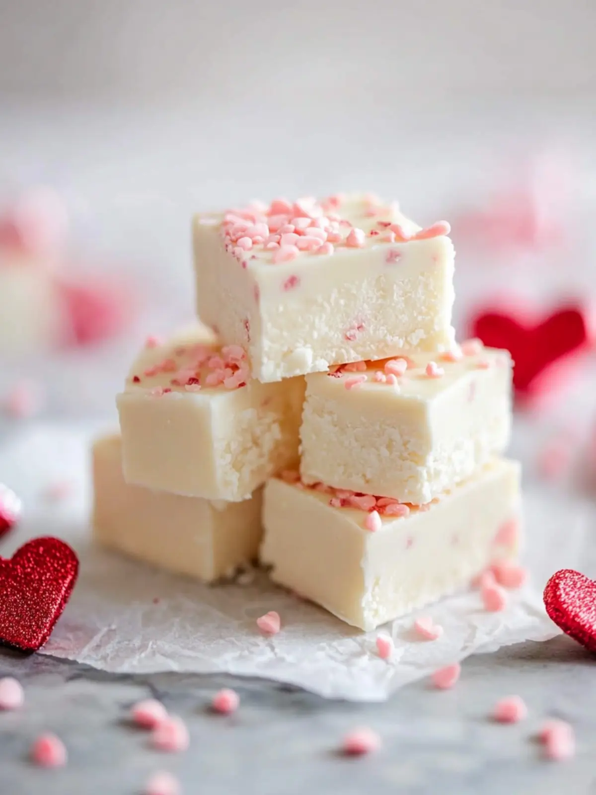 3-Ingredient White Chocolate Fudge: Sweeten Your Valentine's Day 5 3-Ingredient White Chocolate Fudge (Valentine’s Day Recipe)