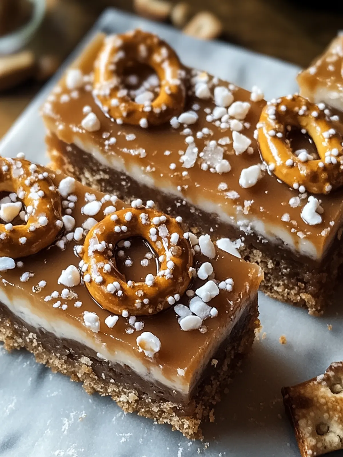 Quick No-Bake Salted Caramel Pretzel Bars You’ll Crave Daily 3 Quick No-Bake Salted Caramel Pretzel Bars