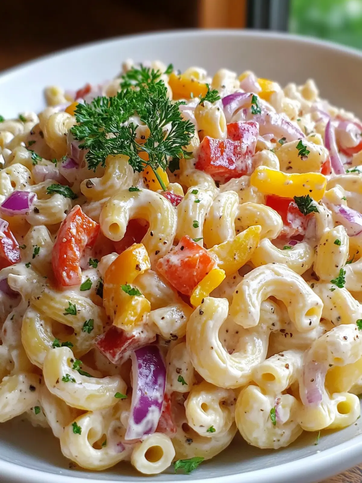 Zesty Creamy Mac-Daddi-Roni Pasta Salad for Summer Fun 4 Zesty Creamy Mac-Daddi-Roni Pasta Salad