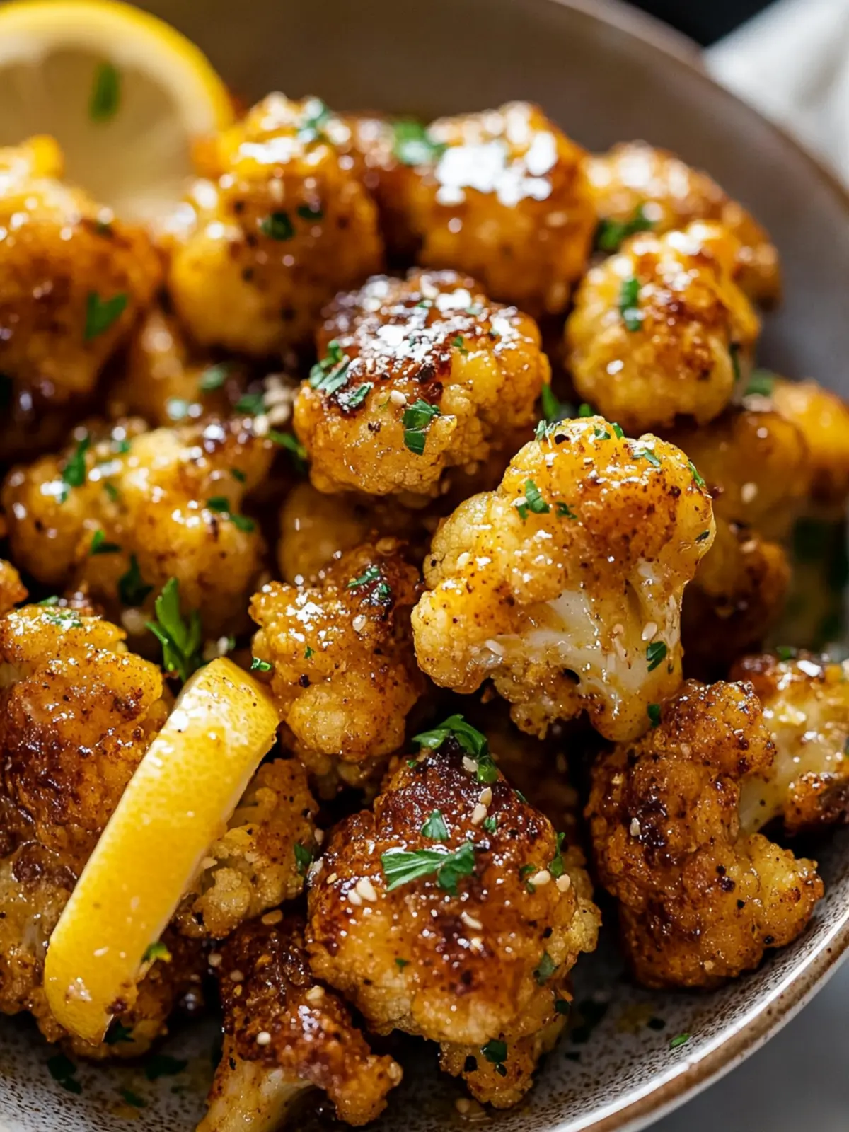 Vegan Lemon Pepper Glazed Cauliflower: A Zesty Delight to Savor 4 Vegan Lemon Pepper Glazed Cauliflower