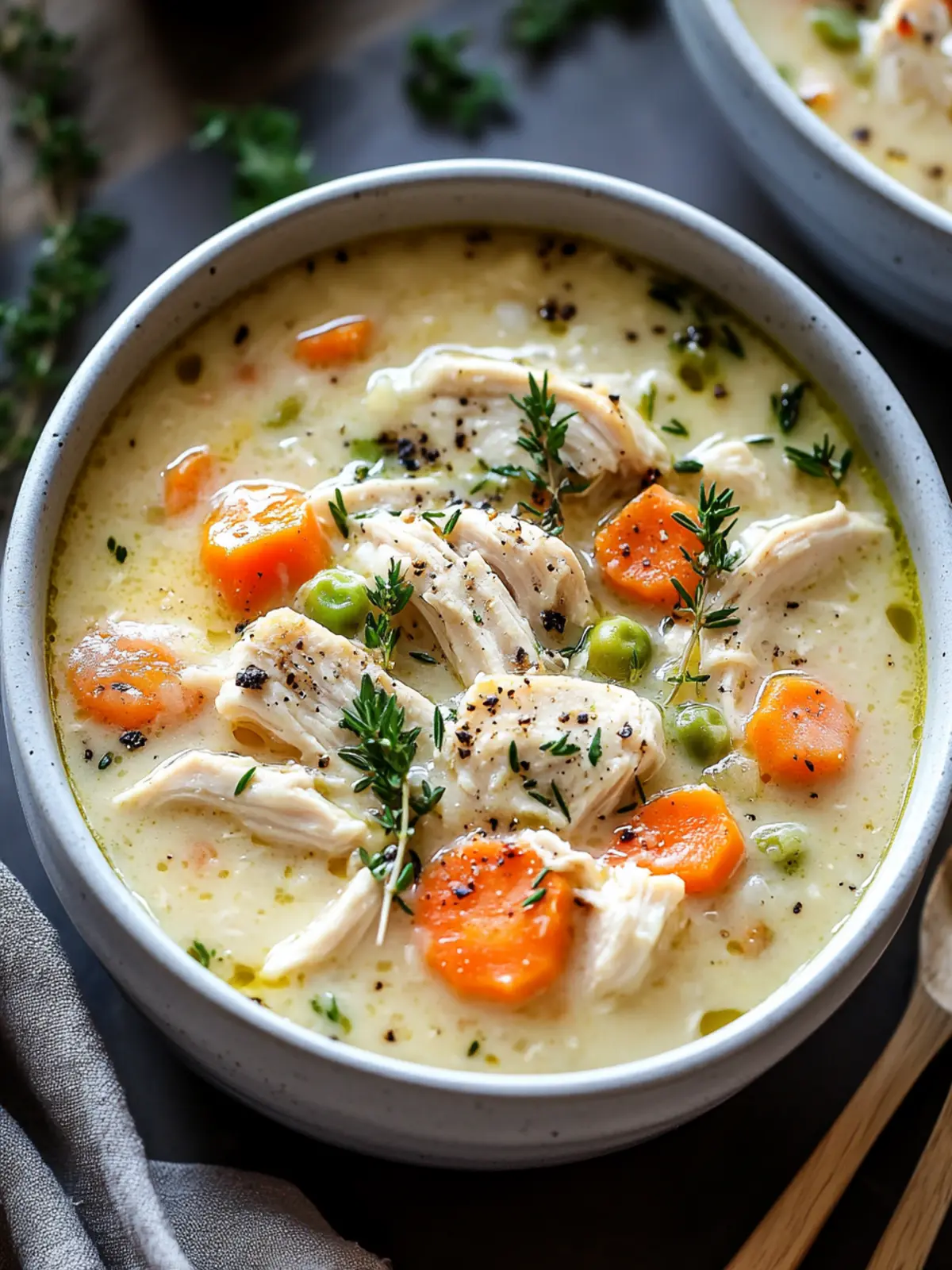 Creamy Keto Chicken Pot Pie Soup for Cozy Nights In 2 Creamy Keto Chicken Pot Pie Soup