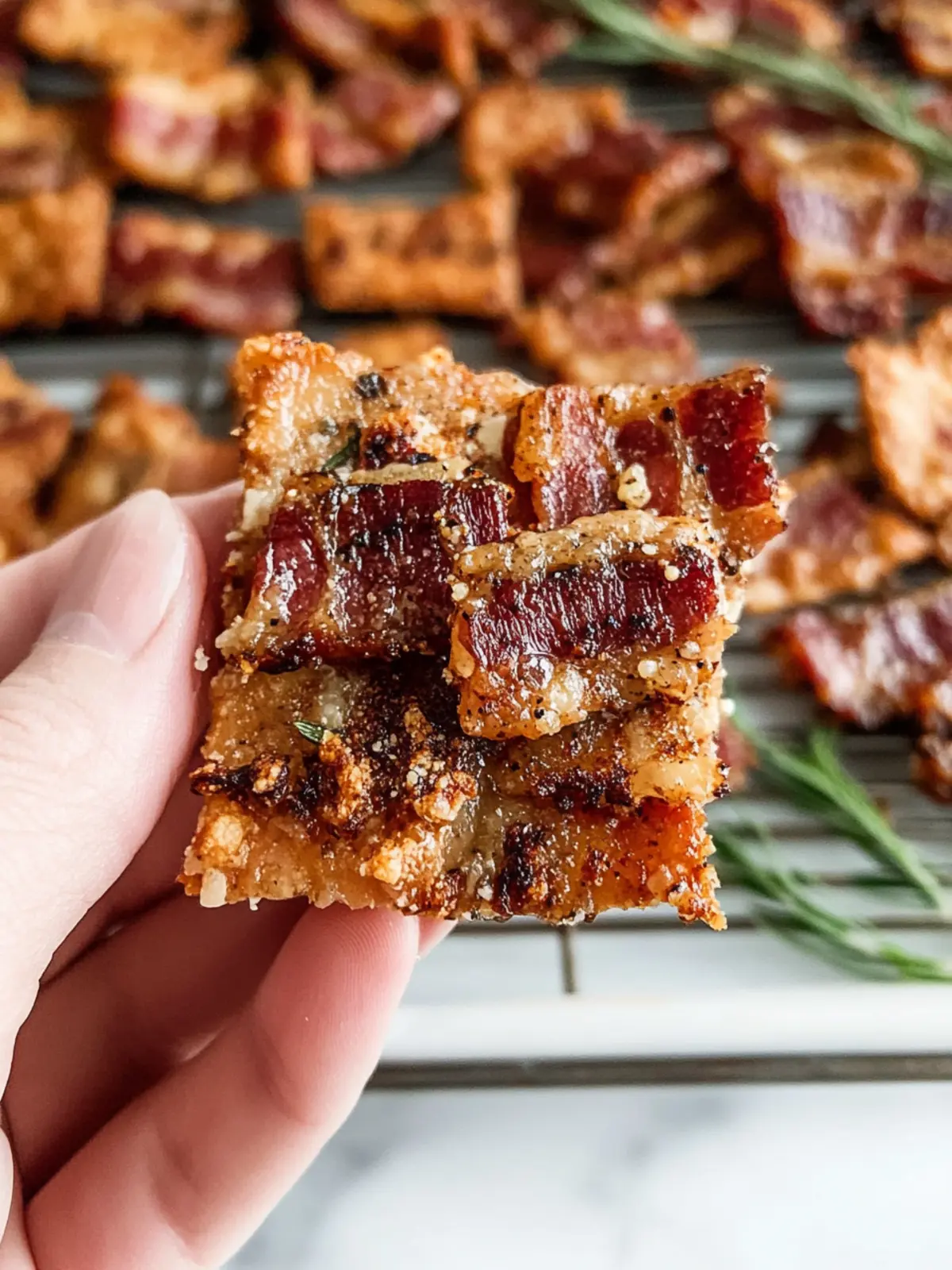 Parmesan Candied Bacon Crackers for Irresistible Snacking 2 Parmesan Candied Bacon Crackers
