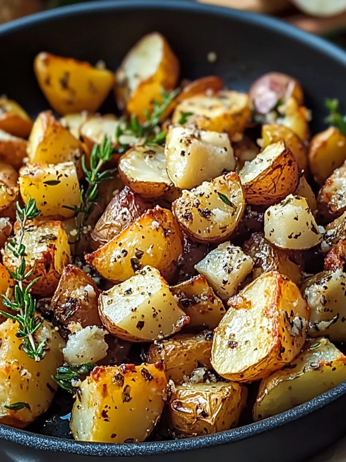 Savory Garlic Roasted Potatoes with Creamy Feta Bliss 2 Savory Garlic Roasted Potatoes