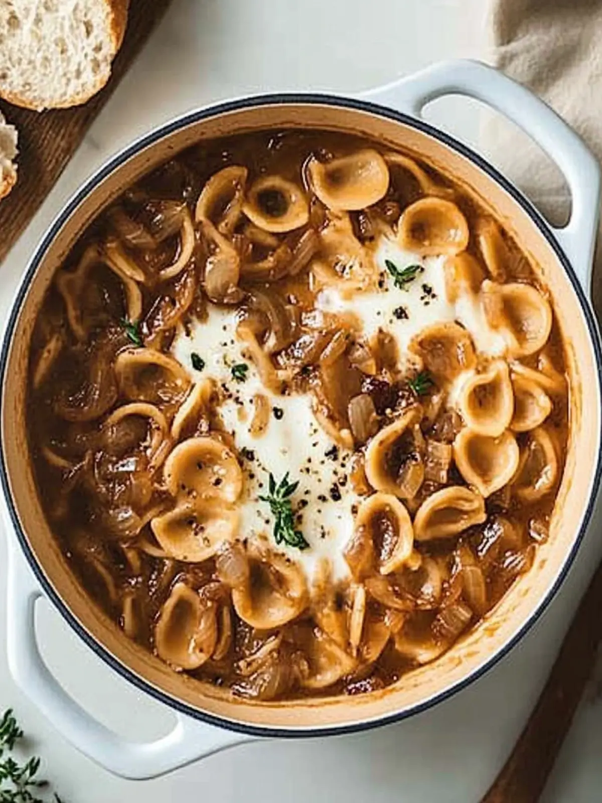 Creamy French Onion Soup Pasta That Will Warm Your Soul 4 French Onion Soup Pasta