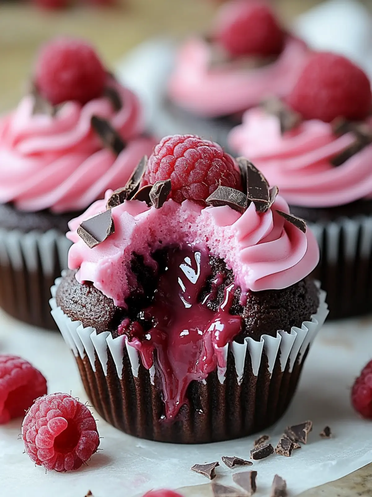 Raspberry Chocolate Lava Cupcakes that Erupt with Flavor 3 Raspberry Chocolate Lava Cupcakes