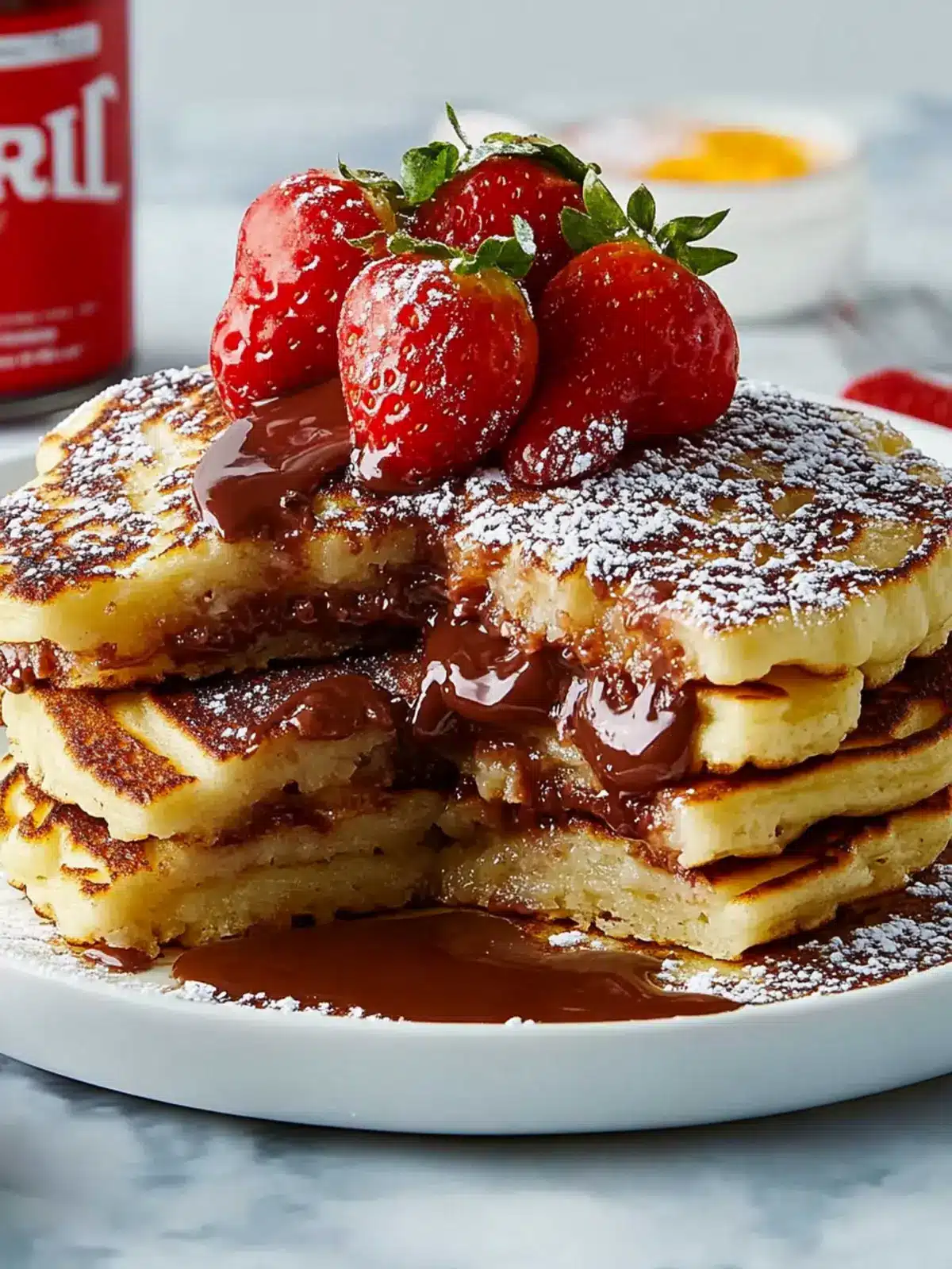 Indulge with Nutella Stuffed Pancakes: Easy Breakfast Bliss 5 Nutella Stuffed Pancakes