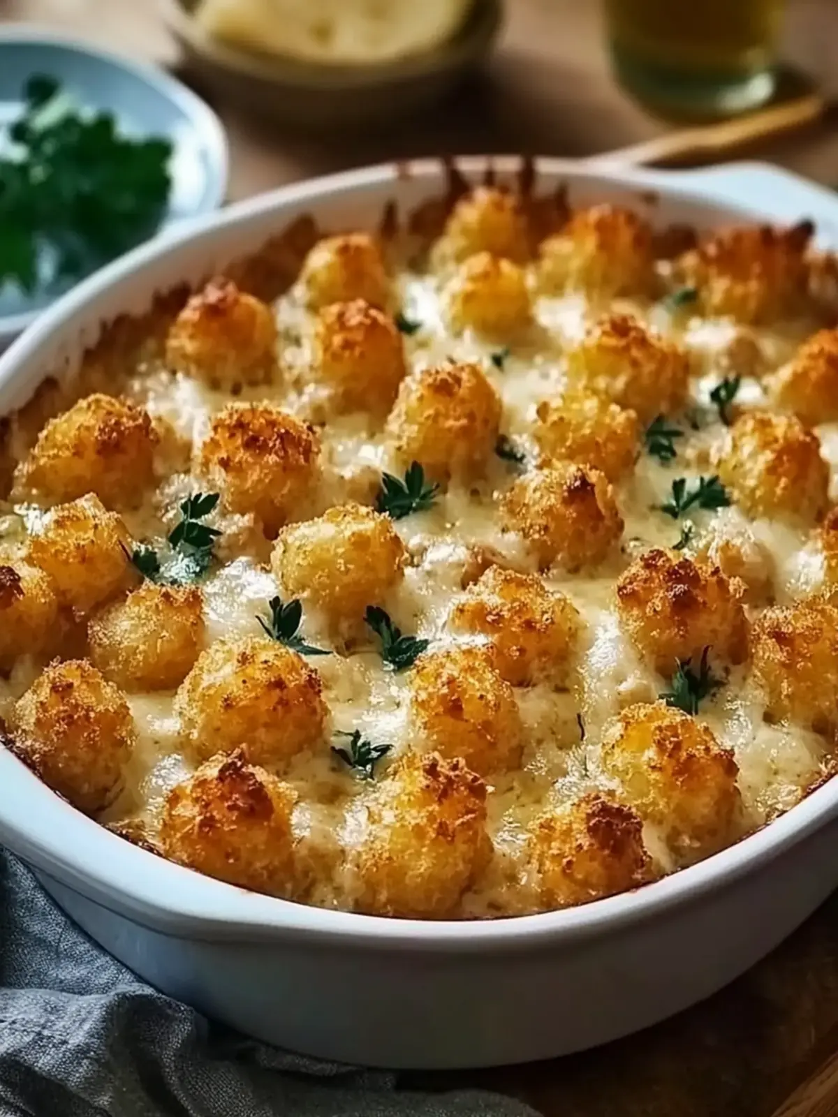 Delicious Chicken Alfredo Tater Tot Casserole Your Family Will Love 4 Chicken Alfredo Tater Tot Casserole