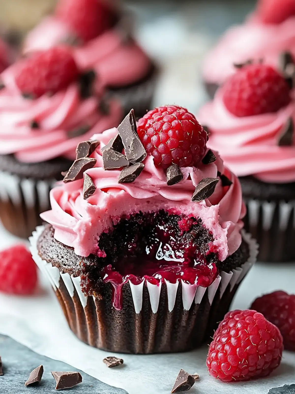 Raspberry Chocolate Lava Cupcakes that Erupt with Flavor 4 Raspberry Chocolate Lava Cupcakes