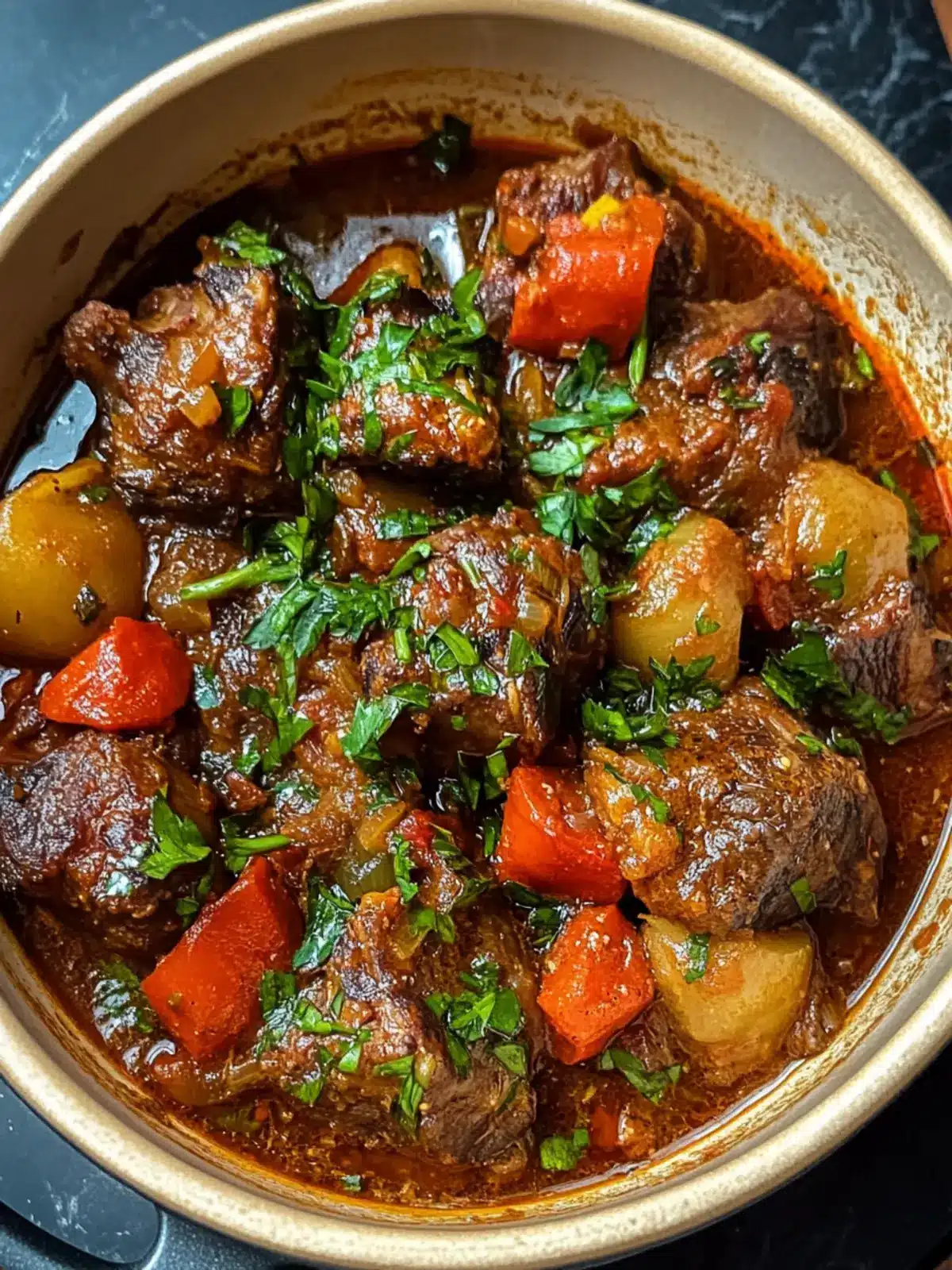 Hearty Zimbabwean Oxtail Stew for Ultimate Comfort Cooking 5 Zimbabwean Oxtail Stew