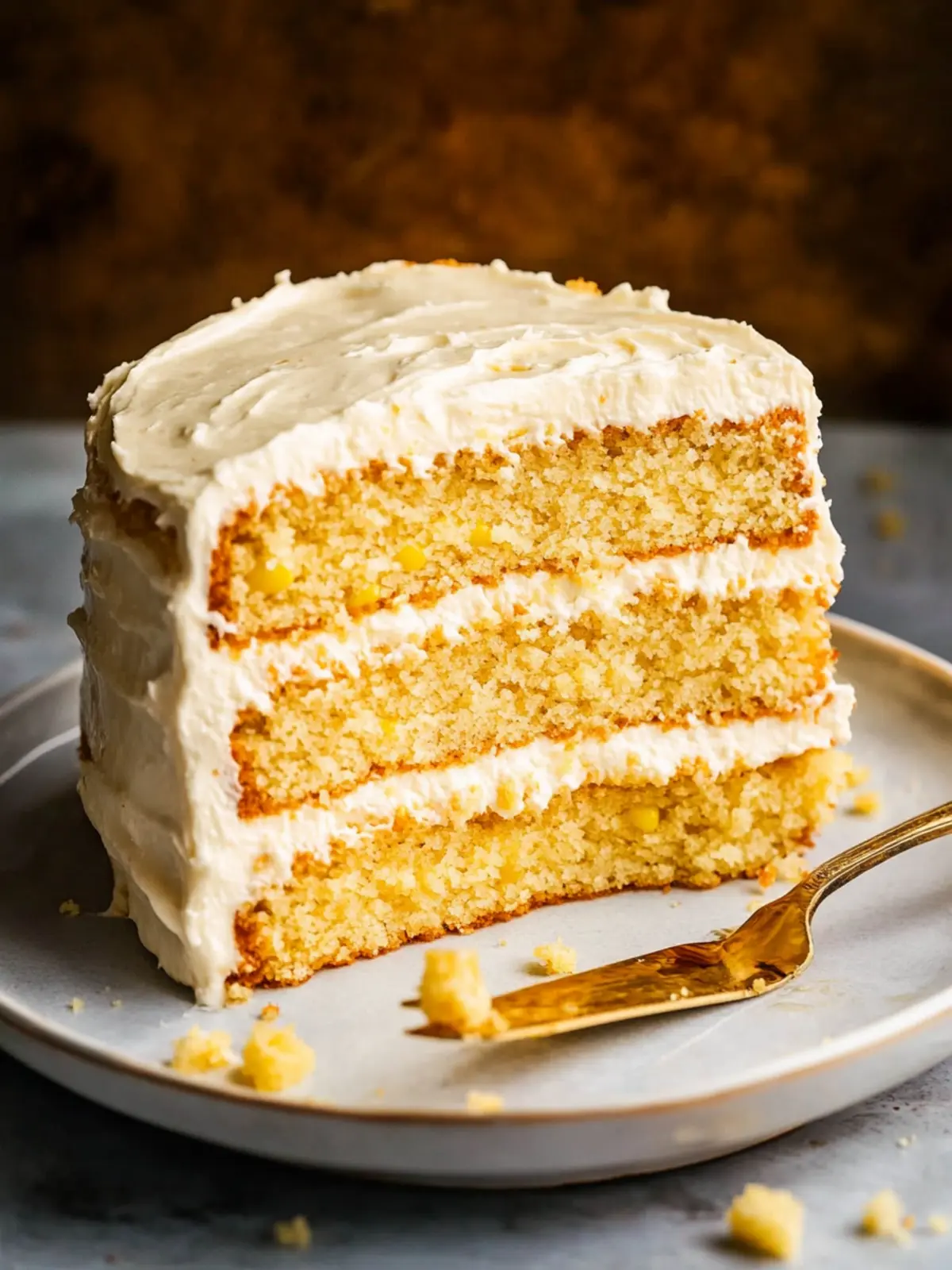 Decadent Layered Cornbread Cake with Whipped Honey Butter Frosting 3 Layered Cornbread Cake with Whipped Honey Butter Frosting