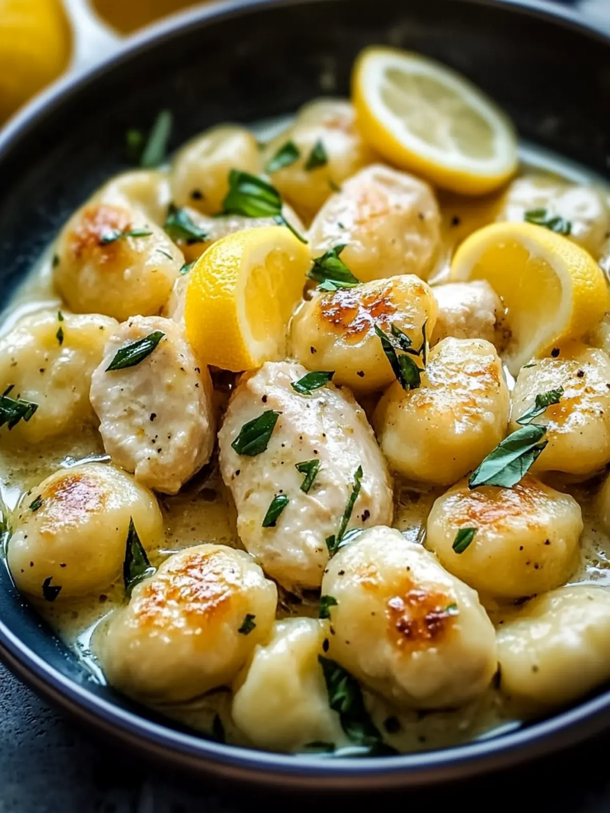 Creamy Lemon Chicken Gnocchi for a Quick Comfort Meal 3 Lemon Chicken Gnocchi