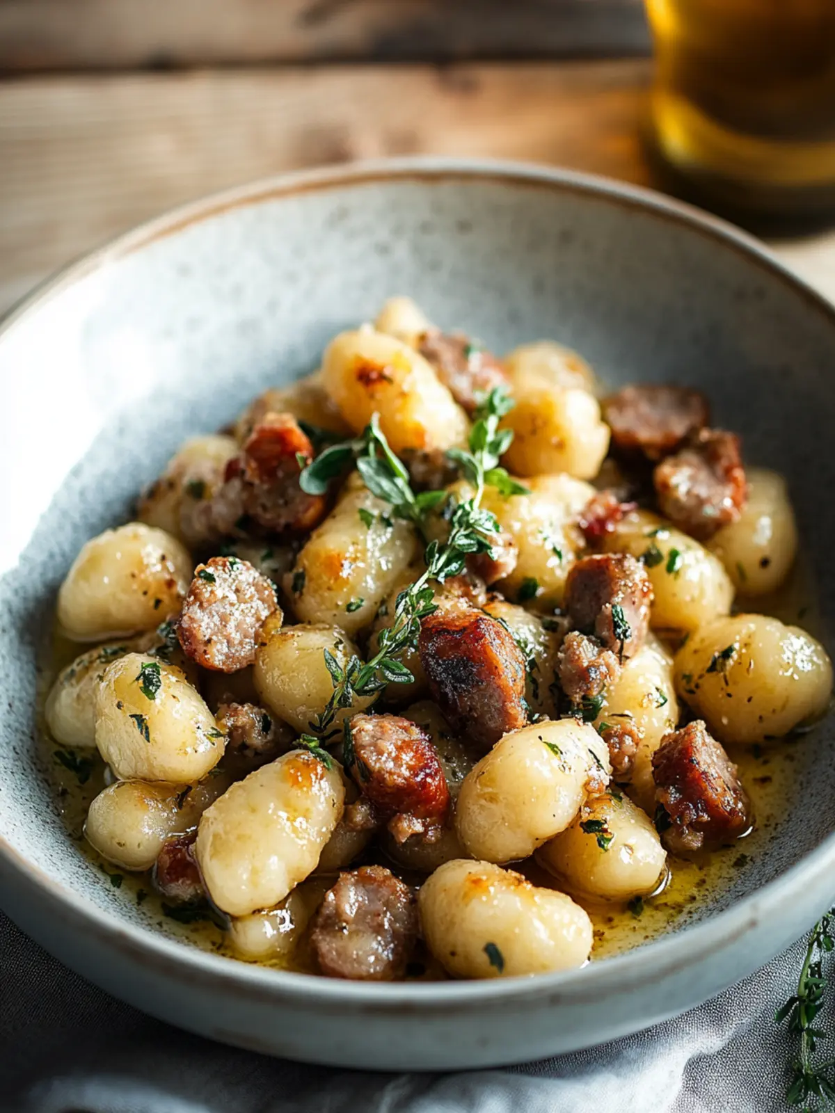 Savory Garlic Butter Gnocchi with Sausage in 30 Minutes 3 Garlic Butter Gnocchi with Sausage