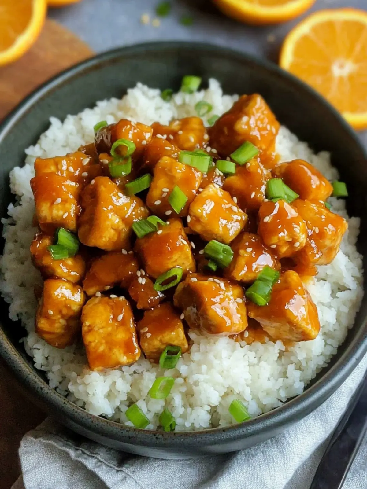 Vegan Orange Chicken: Wow Your Taste Buds with Tofu Delight 2 Vegan Orange Chicken (Tofu)