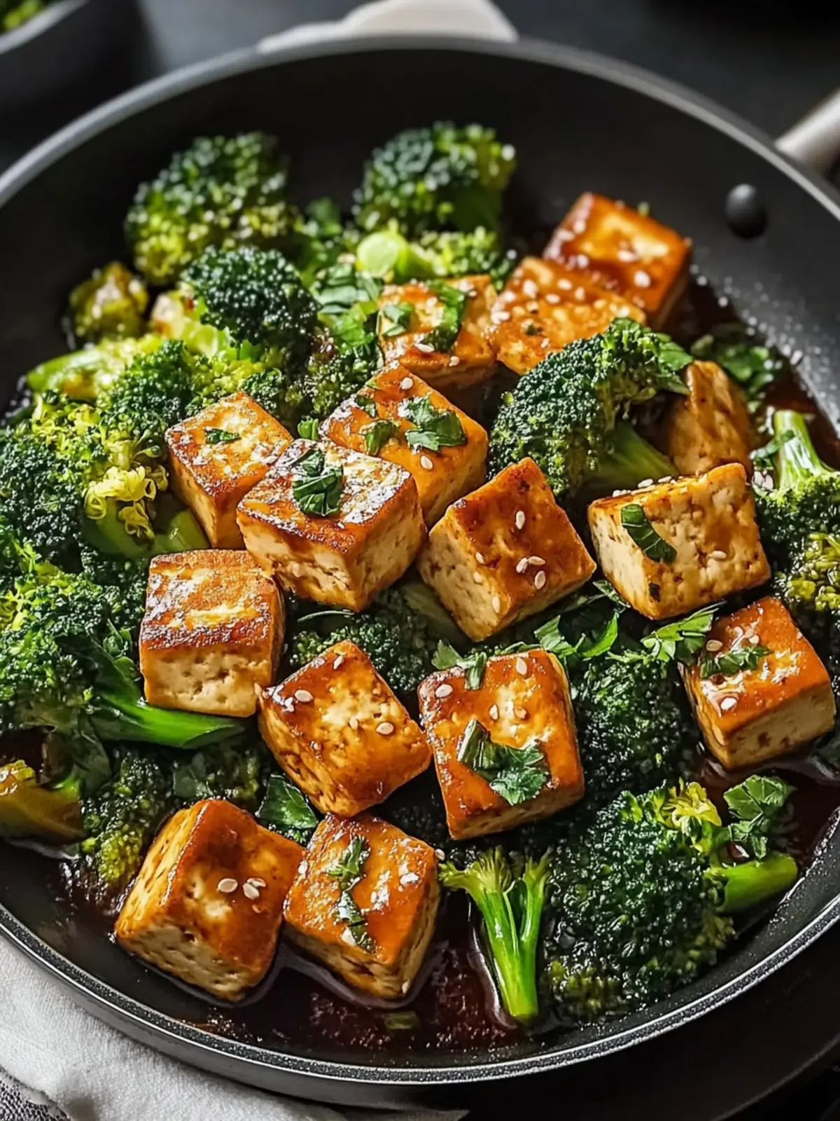 One-Pan Tofu and Broccoli