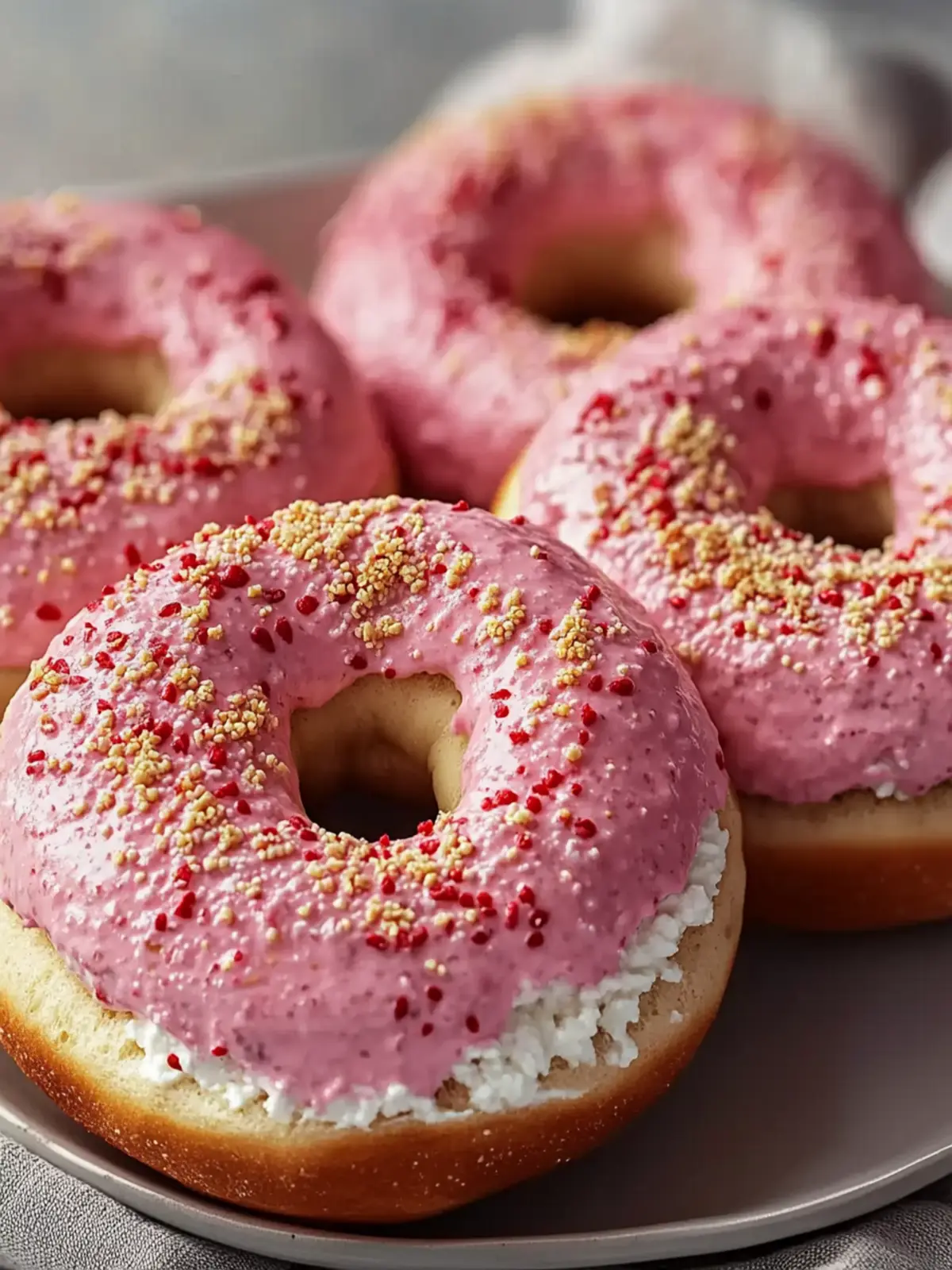 Strawberry Cottage Cheese Bagels: Your Quick High-Protein Treat 2 Strawberry Cottage Cheese Bagels