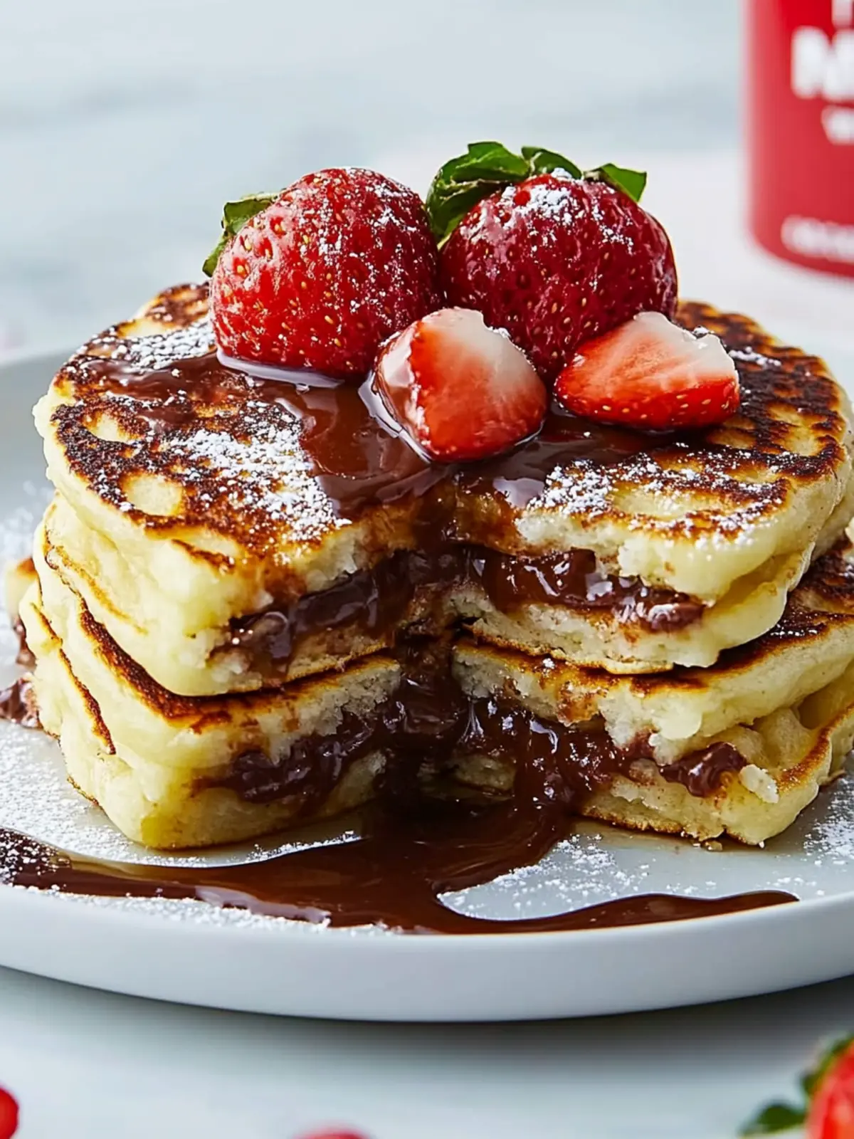Indulge with Nutella Stuffed Pancakes: Easy Breakfast Bliss 4 Nutella Stuffed Pancakes