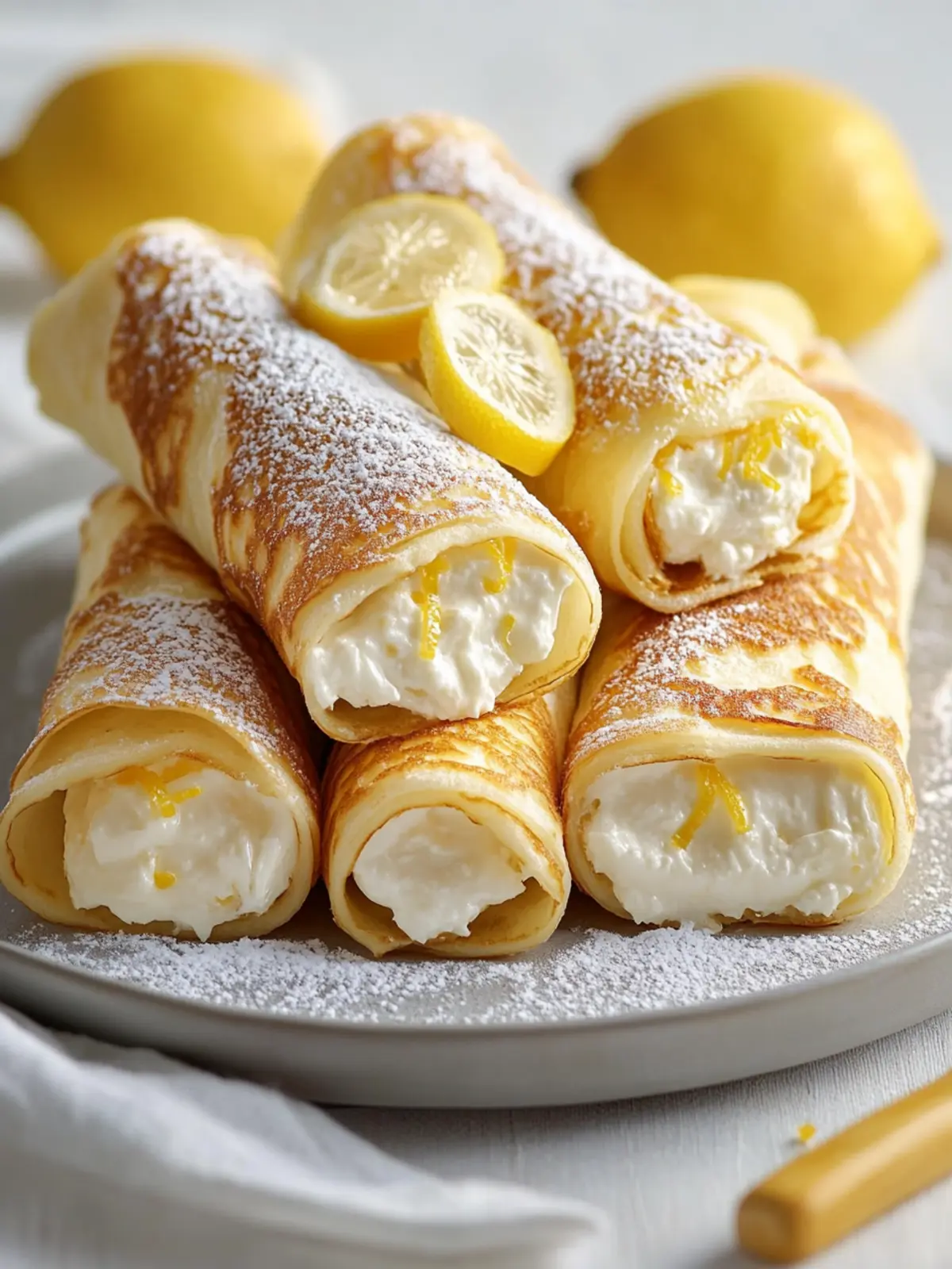 Lemon Cream Cheese Stuffed Pancake Rolls for a Blissful Brunch 4 Lemon Cream Cheese Stuffed Pancake Rolls
