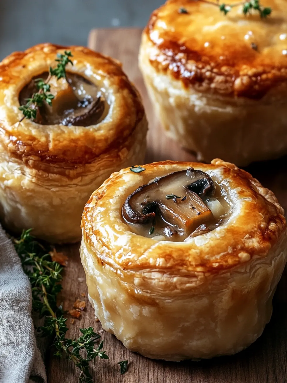 Mini Mushroom & Gruyère Pot Pies for Cozy Nights In 2 Mini Mushroom & Gruyère Pot Pies