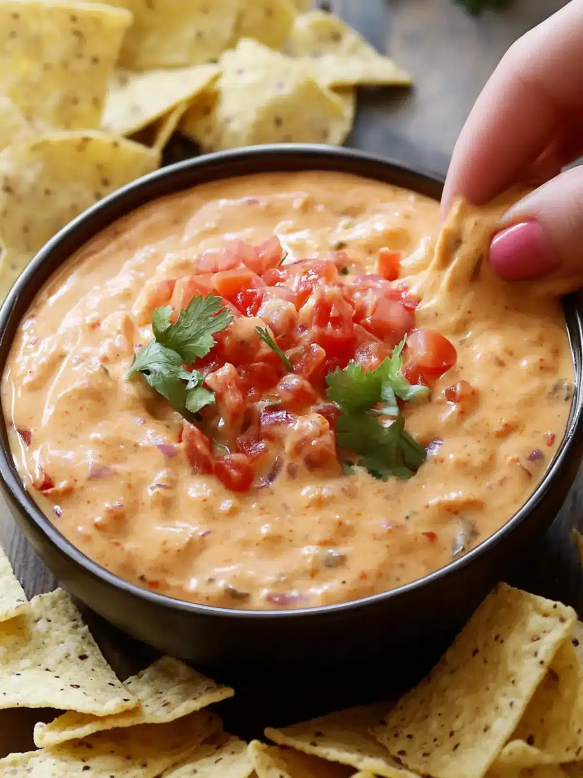 Quick & Cheesy Rotel Dip: 4 Ingredients, Fun for All! 3 Rotel Dip