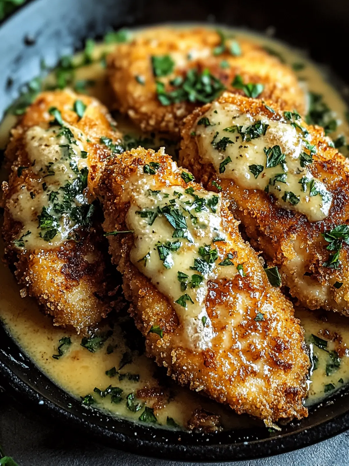 Crispy Parmesan Chicken with Rich Garlic Sauce Magic 4 Crispy Parmesan Chicken with a Rich Garlic Sauce