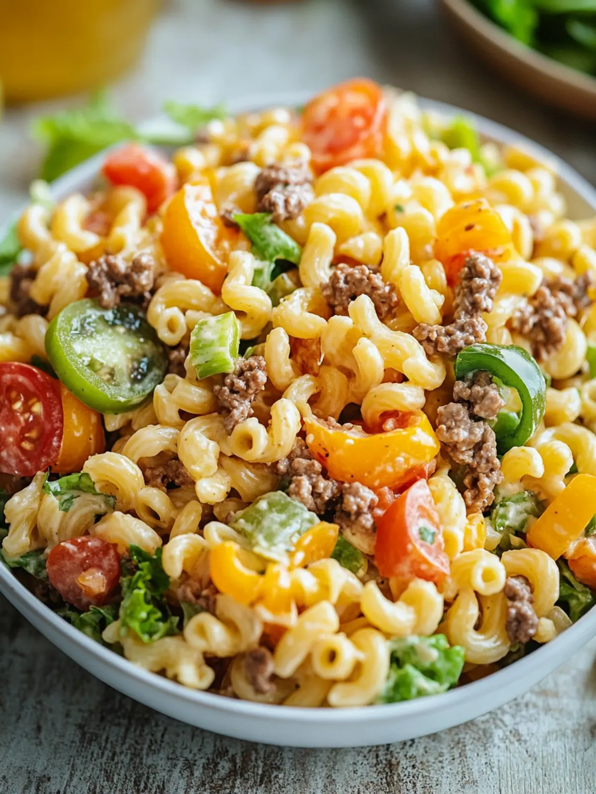 Big Mac Pasta Salad - A Fun, Creamy Twist for Summer Gatherings 2 Big Mac Pasta Salad