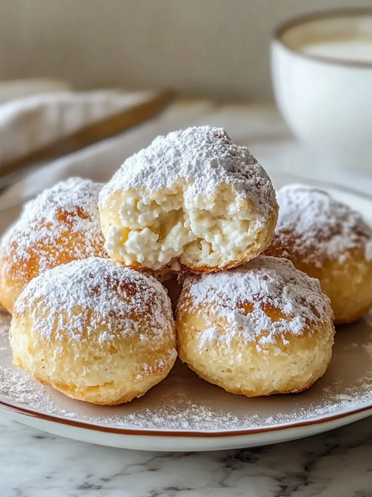 Soft Ricotta Almond Pillows