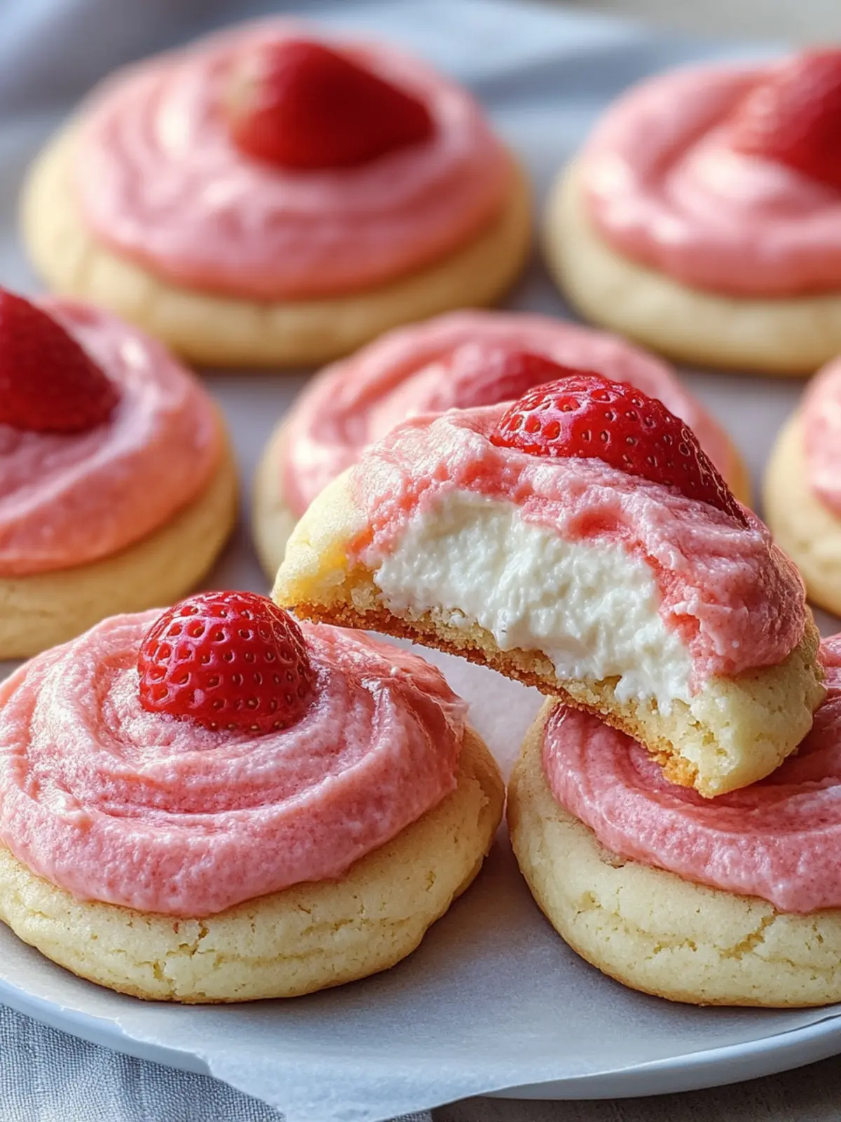 Strawberry Cheesecake Cookies: A Magical Dessert Delight 2 Strawberry Cheesecake Cookies