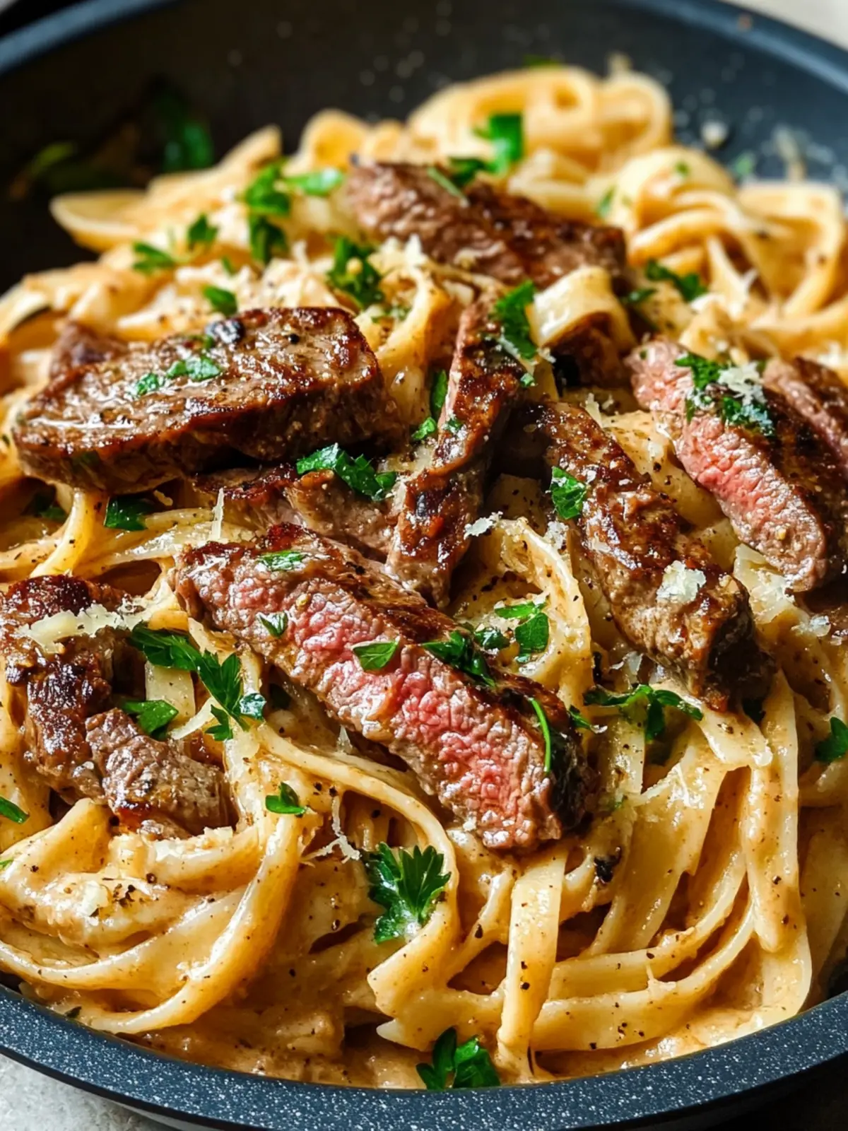 One-Pan Creamy Cajun Honey Garlic Steak Pasta in 30 Minutes 3 One-Pan Creamy Cajun Honey Garlic Steak Pasta
