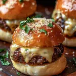 Garlic Parmesan Cheeseburger Bombs: Perfect Party Pleaser! 10 Garlic Parmesan Cheeseburger Bombs