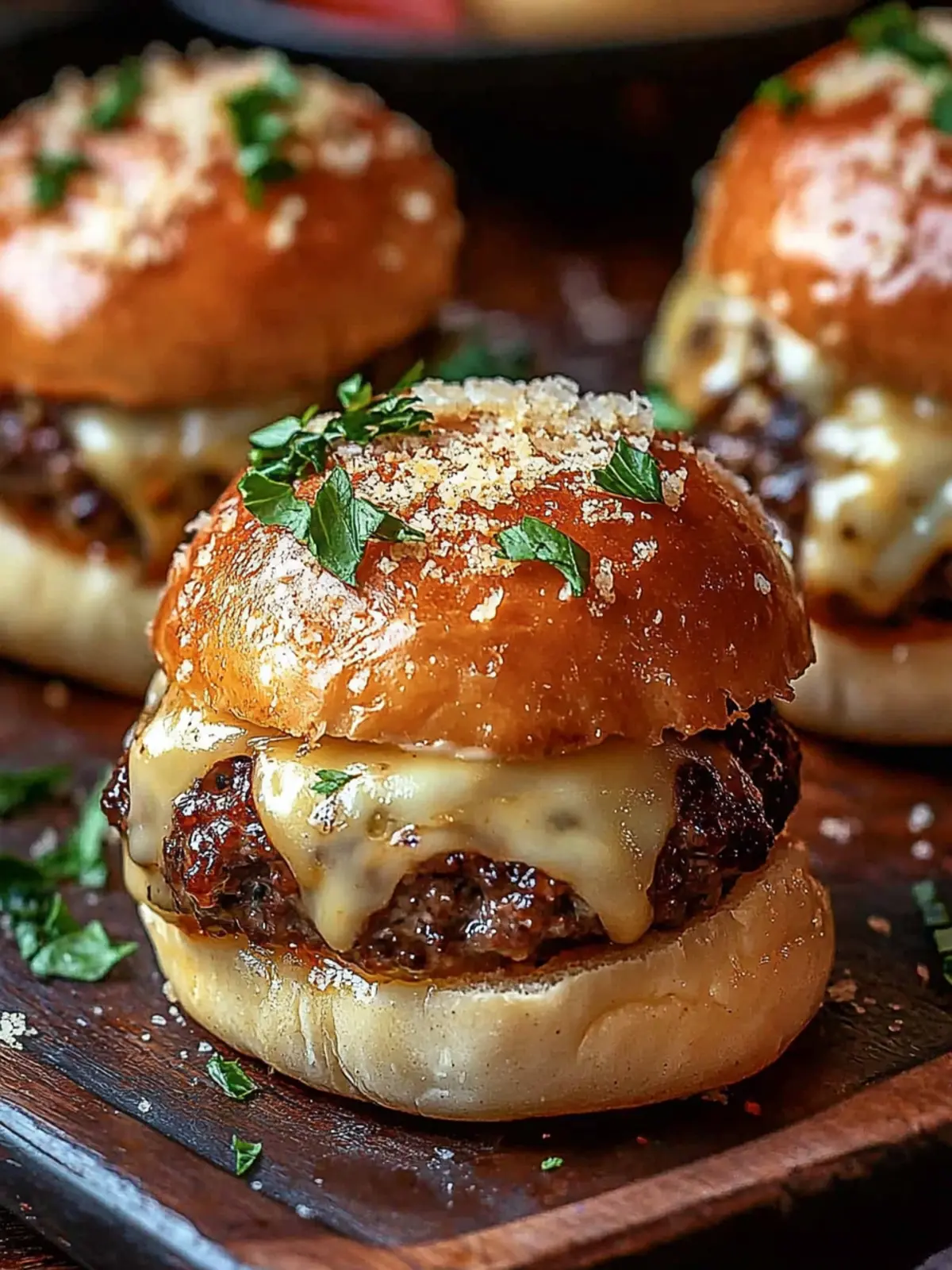 Garlic Parmesan Cheeseburger Bombs: Perfect Party Pleaser! 5 Garlic Parmesan Cheeseburger Bombs
