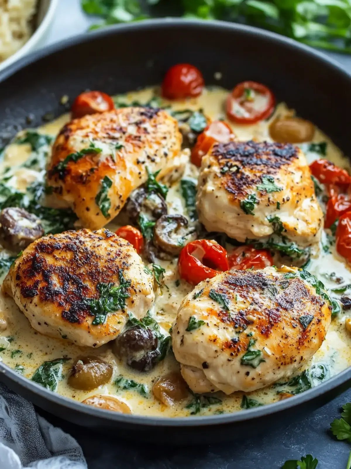 Creamy Mediterranean Chicken Skillet Recipe for Quick Comfort 3 Creamy Mediterranean Chicken Skillet Recipe