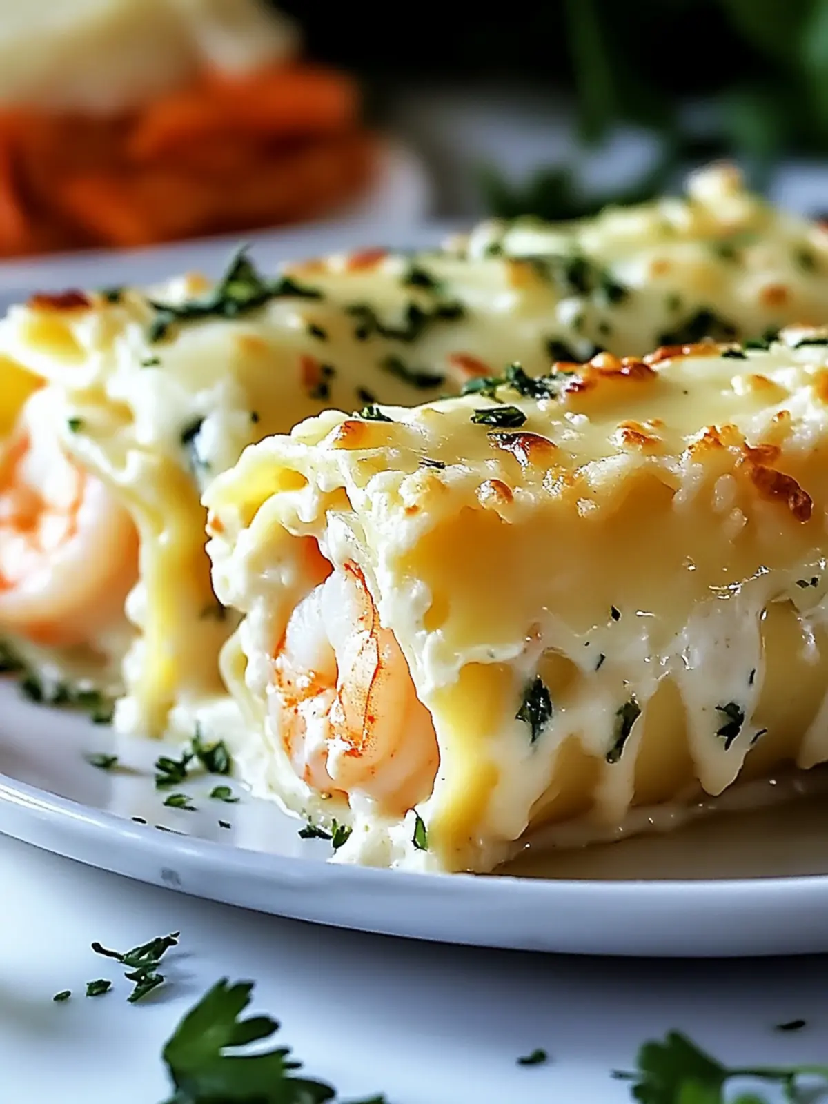 Shrimp & Crab Alfredo Lasagna Roll-Ups Your New Family Favorite 3 Shrimp & Crab Alfredo Lasagna Roll-Ups