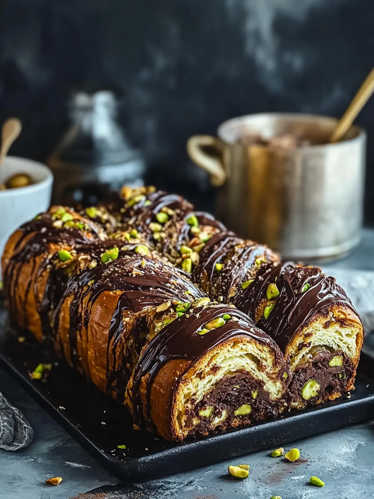 Pistachio Chocolate Babka Pull Apart: Your New Favorite Treat 5 Pistachio Chocolate Babka Pull Apart