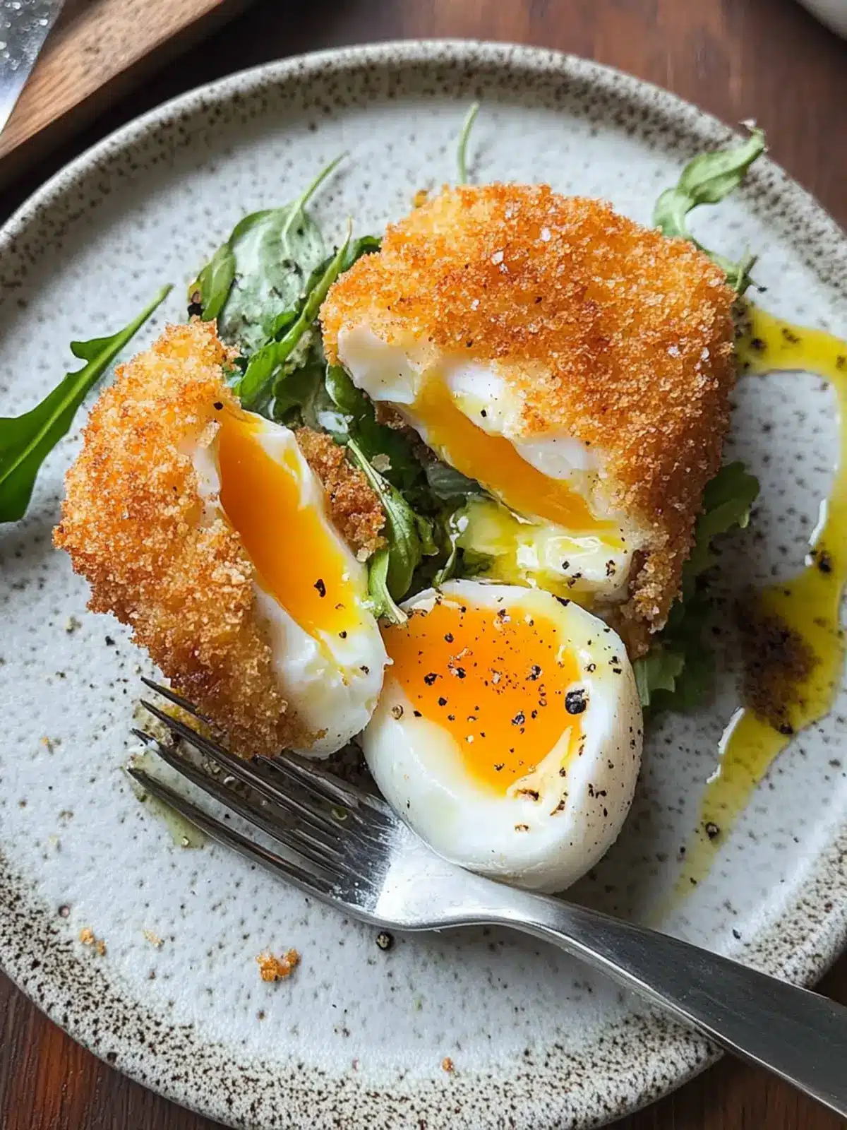 Crispy Panko Crumbed Poached Eggs on Avocado Toast Delight 2 Panko Crumbed Poached Eggs
