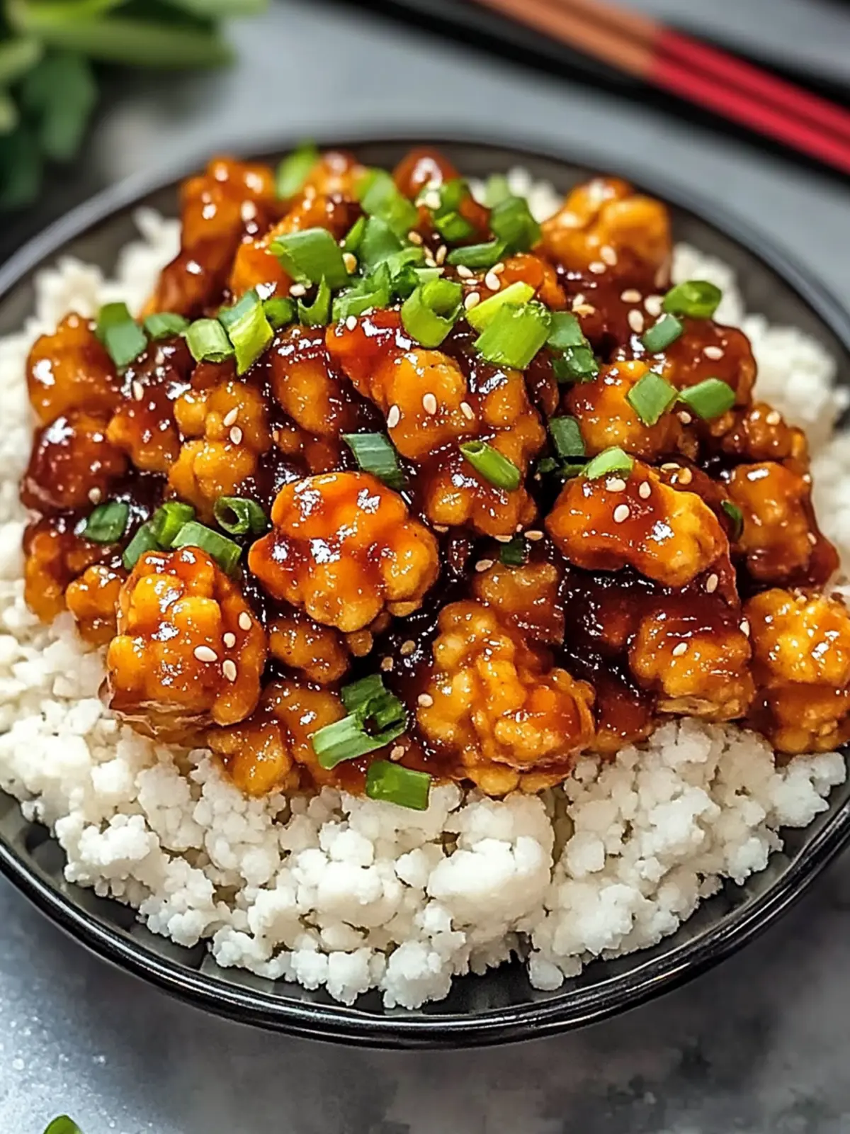 Savory General Tso's Cauliflower Bowls You’ll Crave Daily 5 General Tso’s Cauliflower Bowls