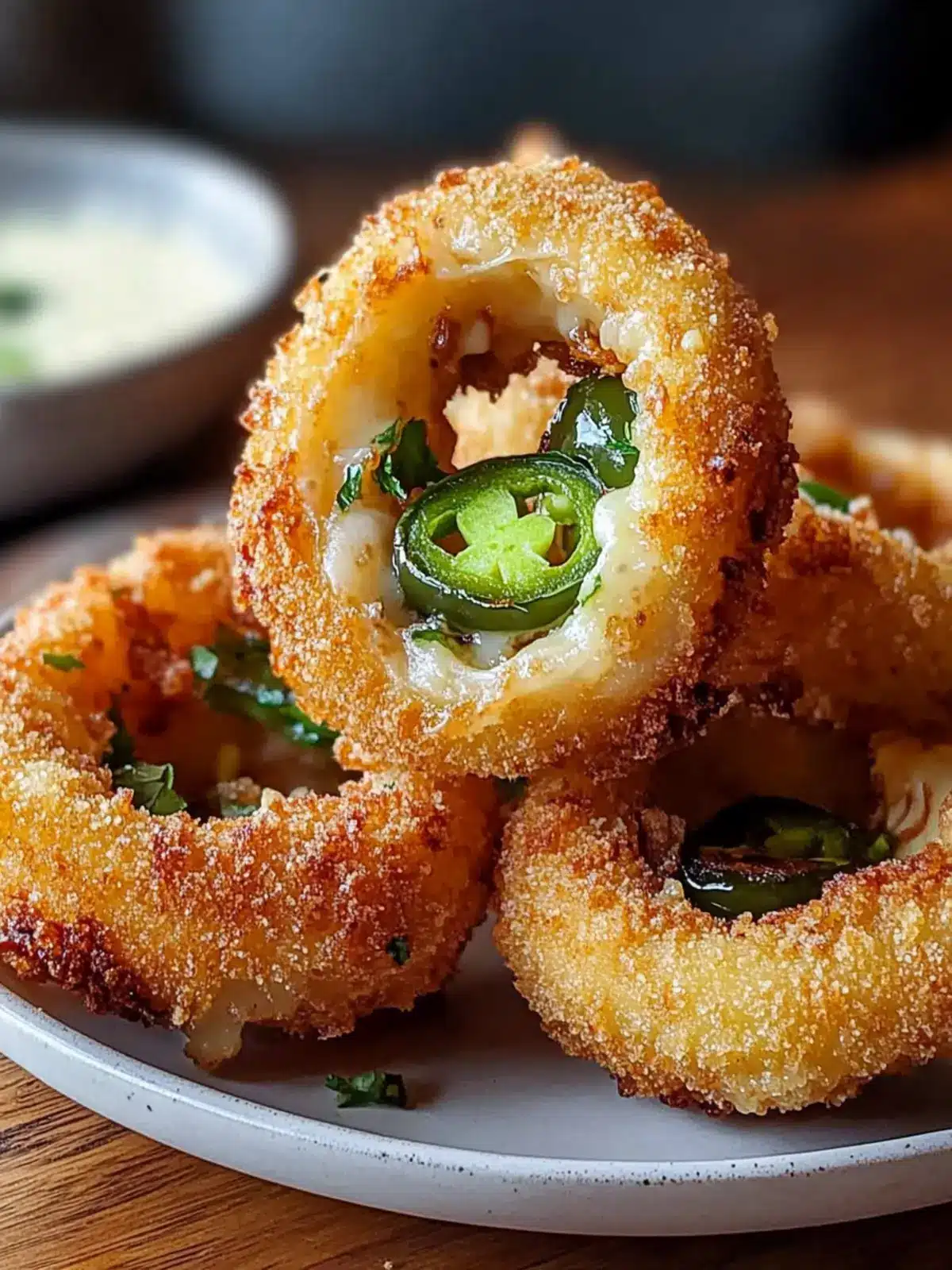 Jalapeño Popper Stuffed Onion Rings Recipe for Crispy Bliss 3 Jalapeño Popper Stuffed Onion Rings Recipe