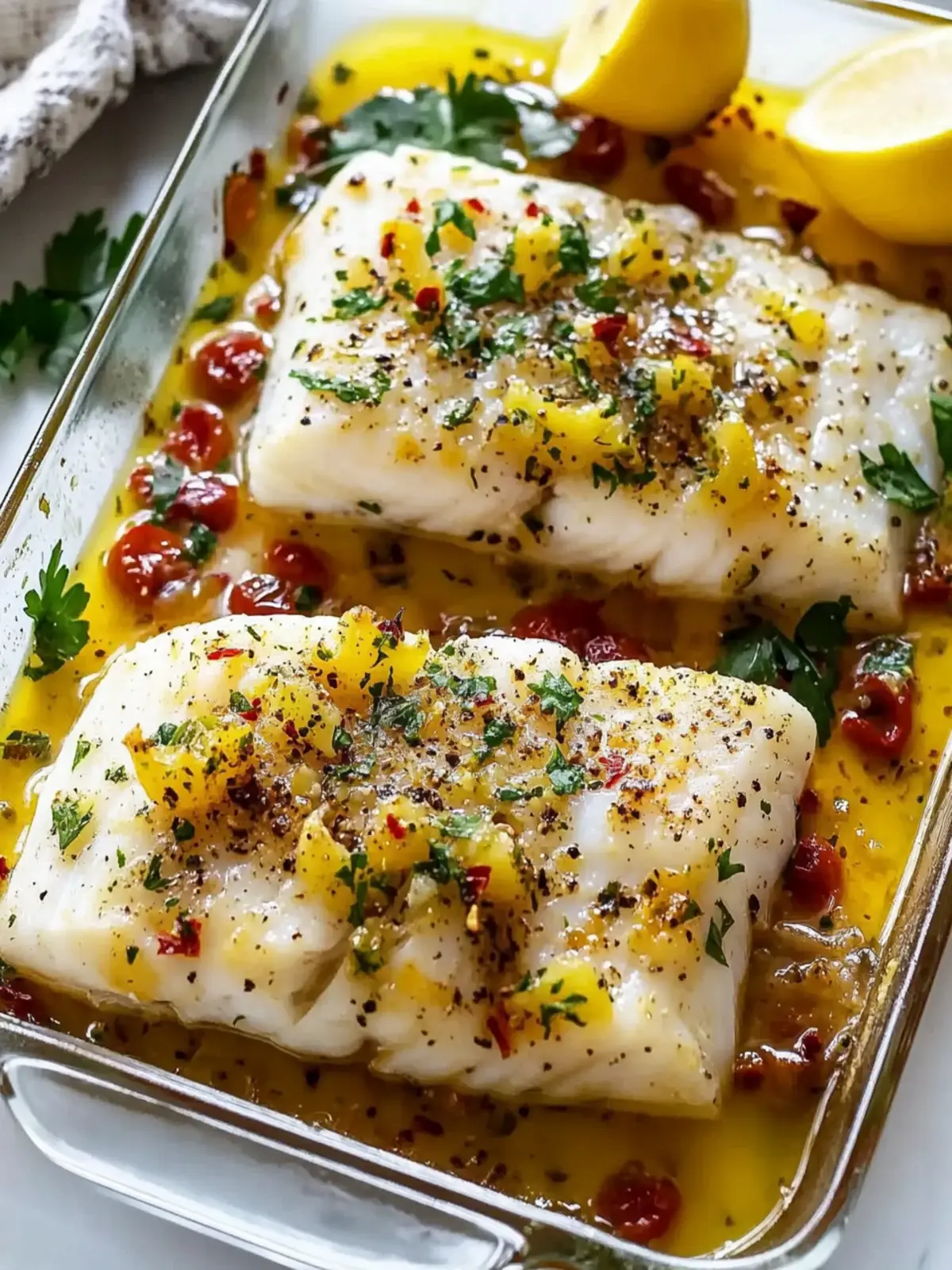 Gluten-Free Mediterranean Baked Cod with Zesty Lemon Garlic 2 Gluten-Free Mediterranean Baked Cod With Lemon And Garlic