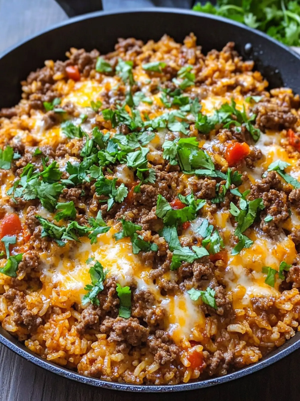 Cheesy Beef and Rice Skillet: Ultimate Tex-Mex Comfort Food 2 Cheesy Beef and Rice Skillet