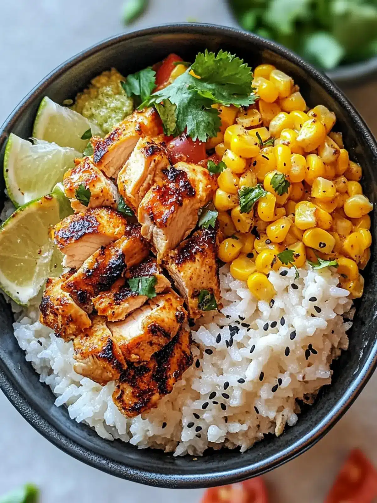Mouthwatering Street Corn Chicken Rice Bowl for Easy Dinners 3 Street Corn Chicken Rice Bowl