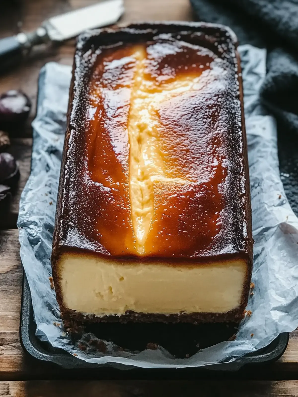 Decadent Burnt Basque Cheesecake in a Loaf Pan You’ll Love 2 Burnt Basque Cheesecake in a Loaf Pan