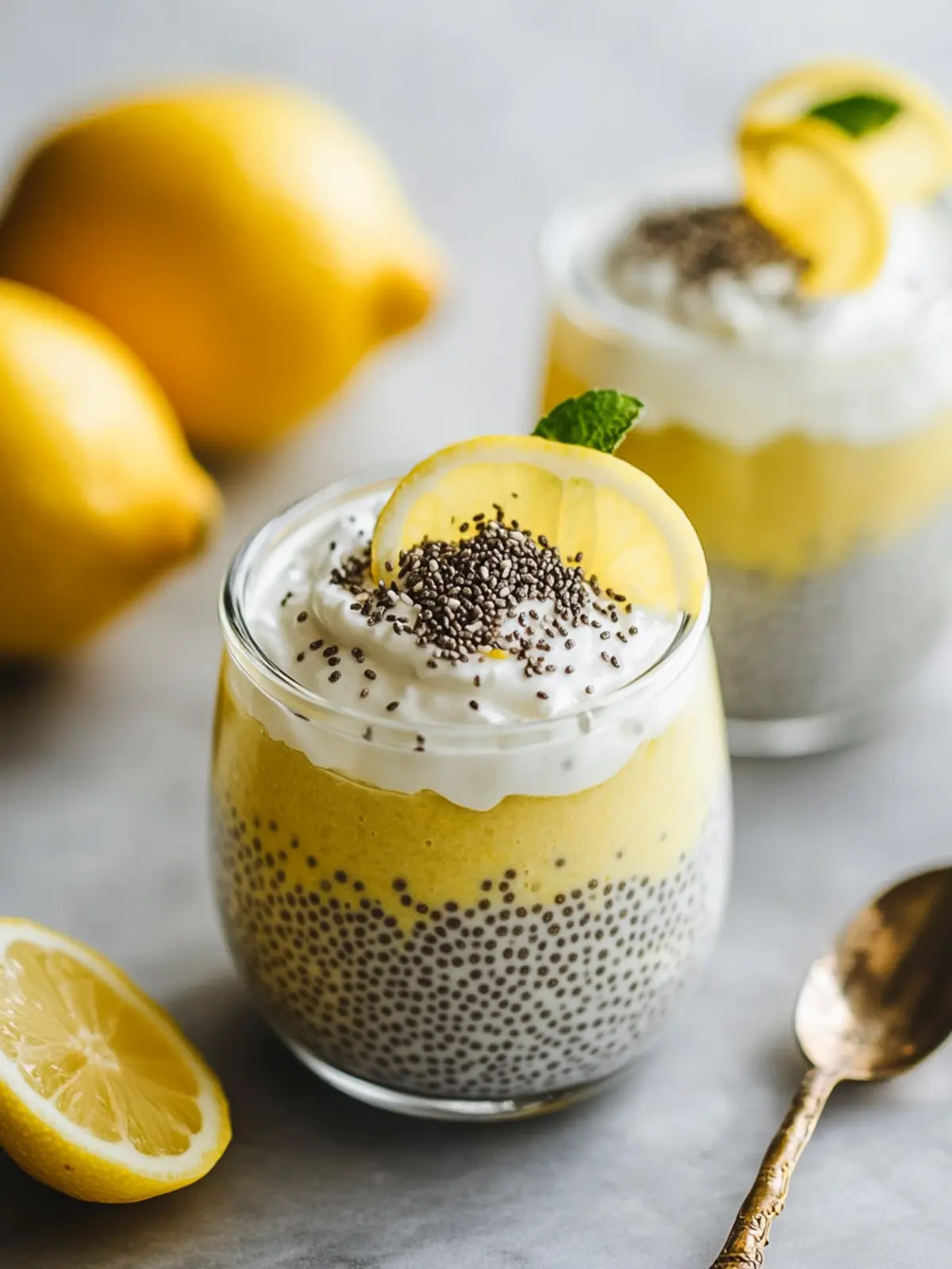 Lemon Cream Chia Pudding: Your Ultimate No-Bake Delight 2 Lemon Cream Chia Pudding
