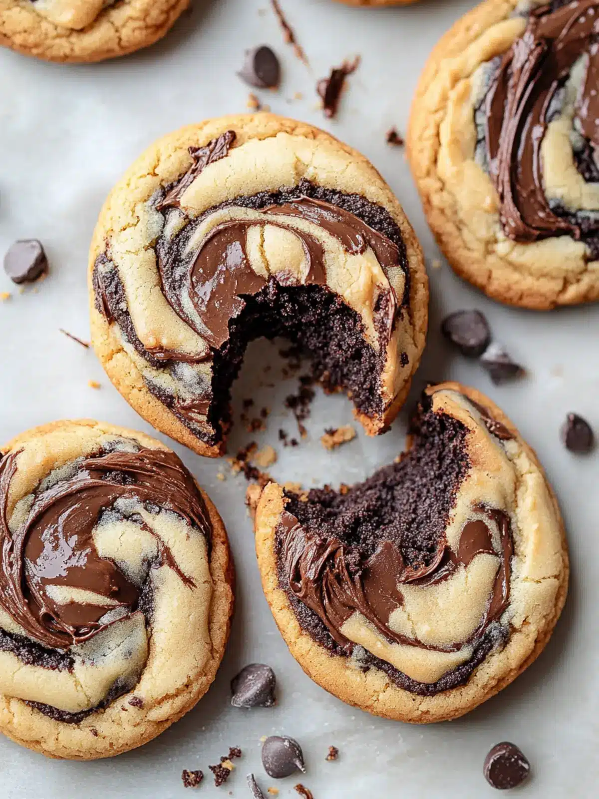 Peanut Butter Brownie Swirl Cookies You Can't Resist! 3 Peanut Butter Brownie Swirl Cookies