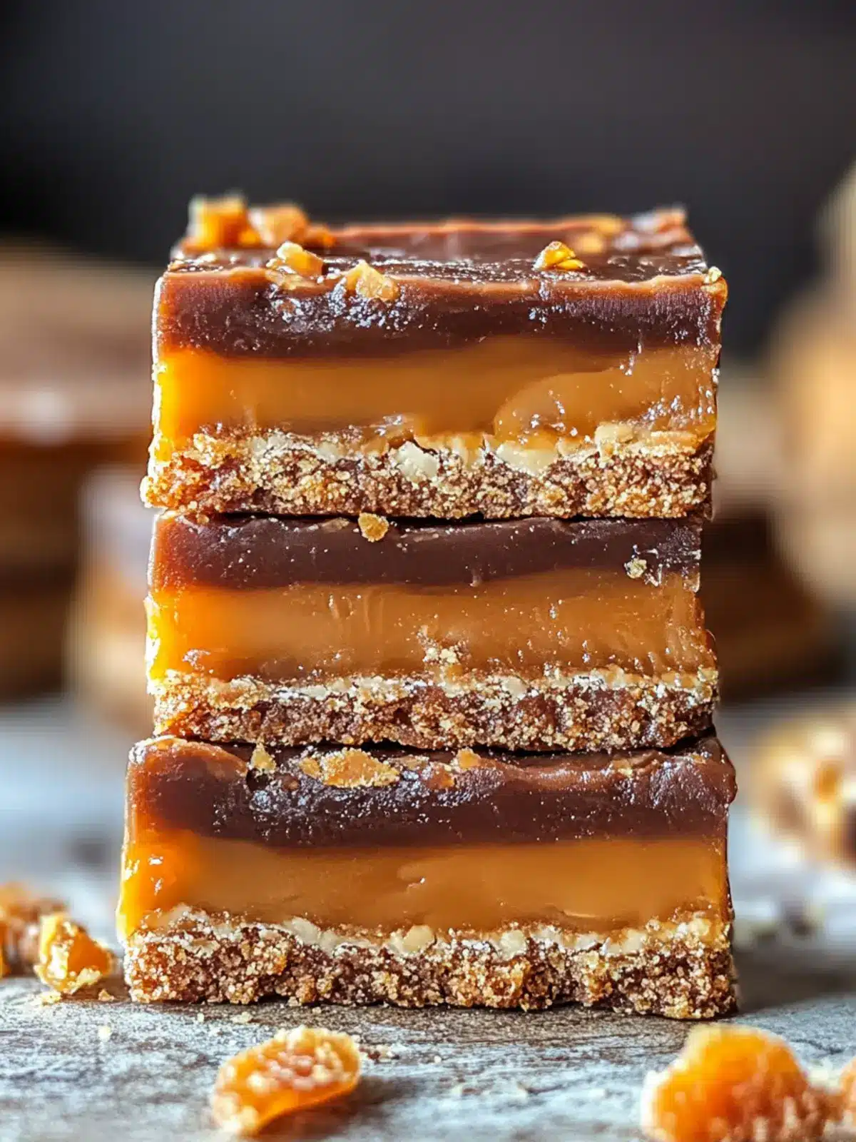 Butterfinger Caramel Bars: Irresistibly Easy No-Bake Delight 4 Butterfinger Caramel Bars