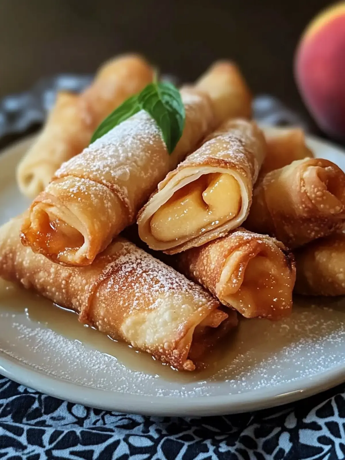 Peach Cobbler Egg Rolls Recipe That'll Wow Your Taste Buds 4 Peach Cobbler Egg Rolls Recipe
