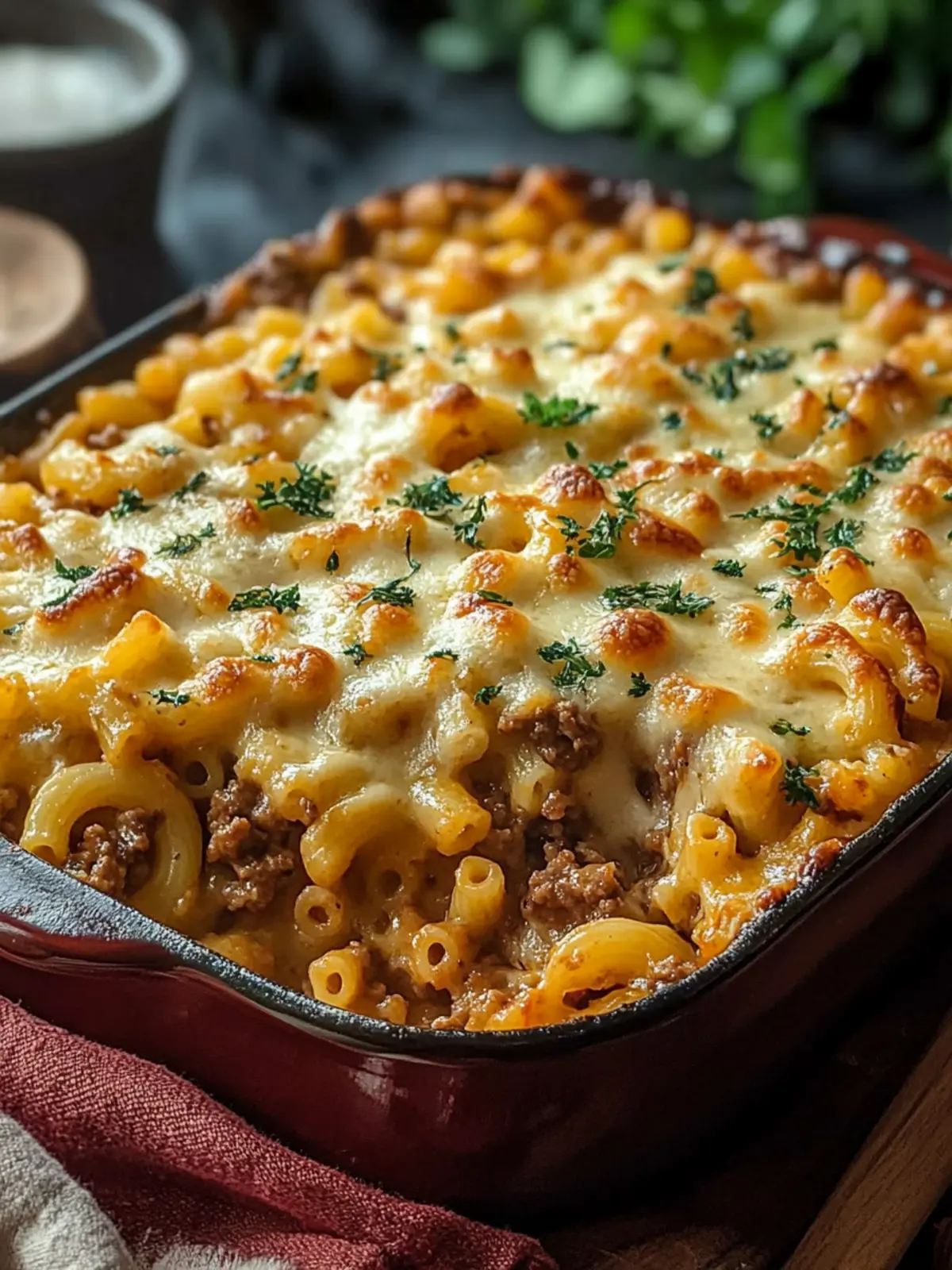Cheesy Beef Macaroni Bake: Cozy Comfort for Every Dinner 4 Cheesy Beef Macaroni Bake