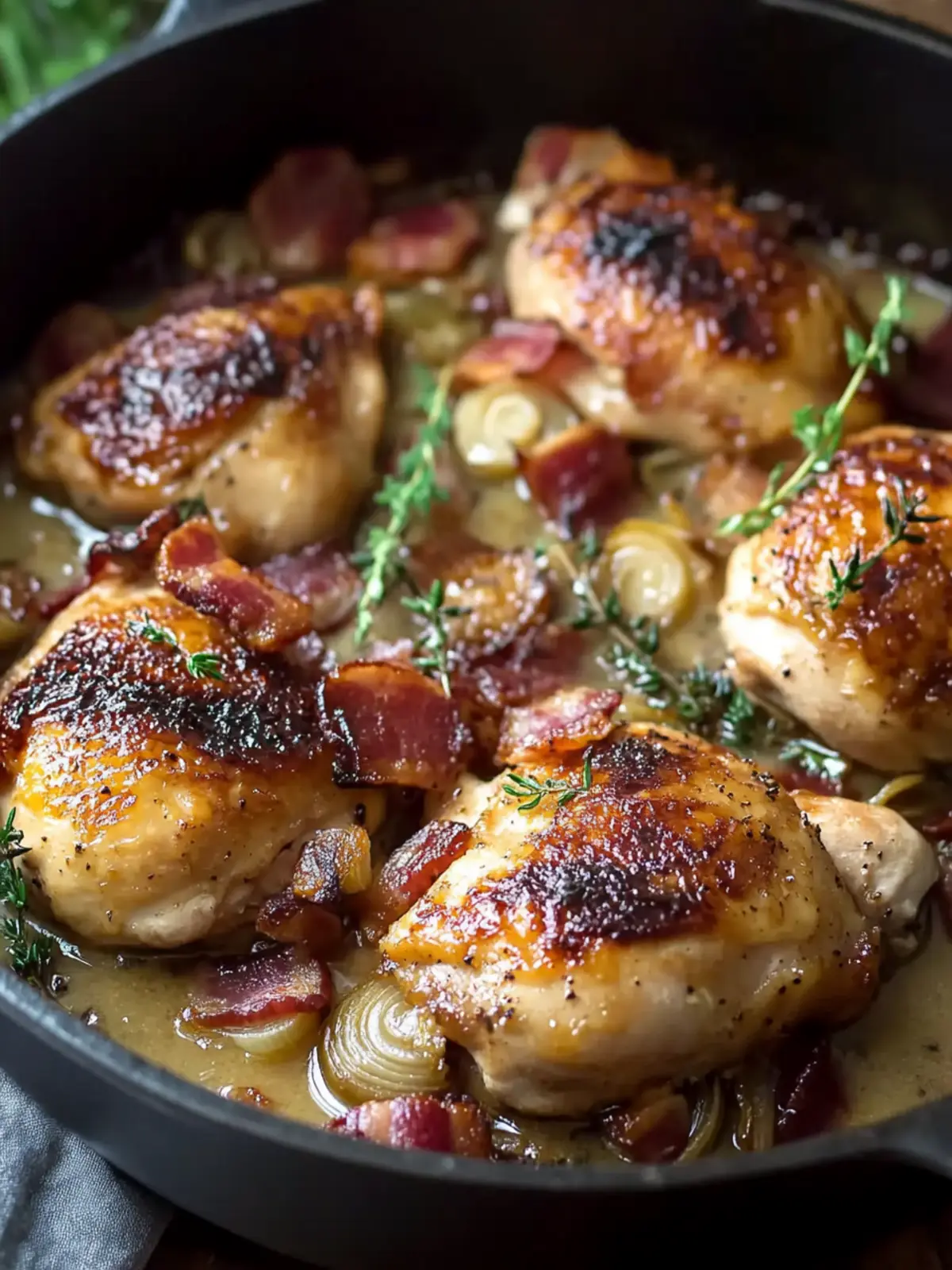 Cozy Chicken Fricassée With Shallots And Bacon for Dinner Delight 2 Chicken Fricassée With Shallots And Bacon
