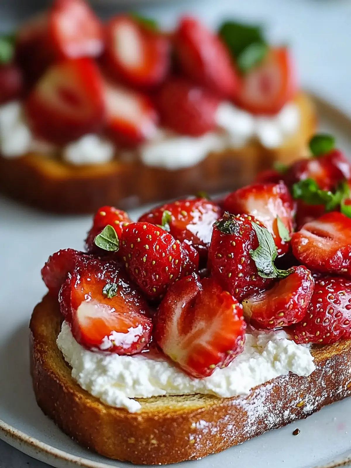 Roasted Strawberry Whipped Ricotta Toast for a Perfect Brunch 2 Roasted Strawberry Whipped Ricotta Toast