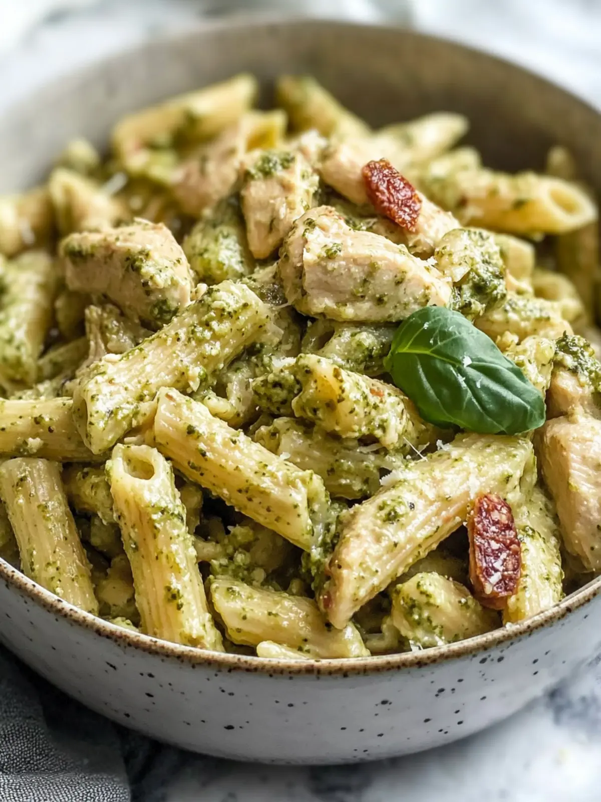 Creamy Chicken Pesto Pasta Ready in 25 Minutes! 3 Chicken Pesto Pasta