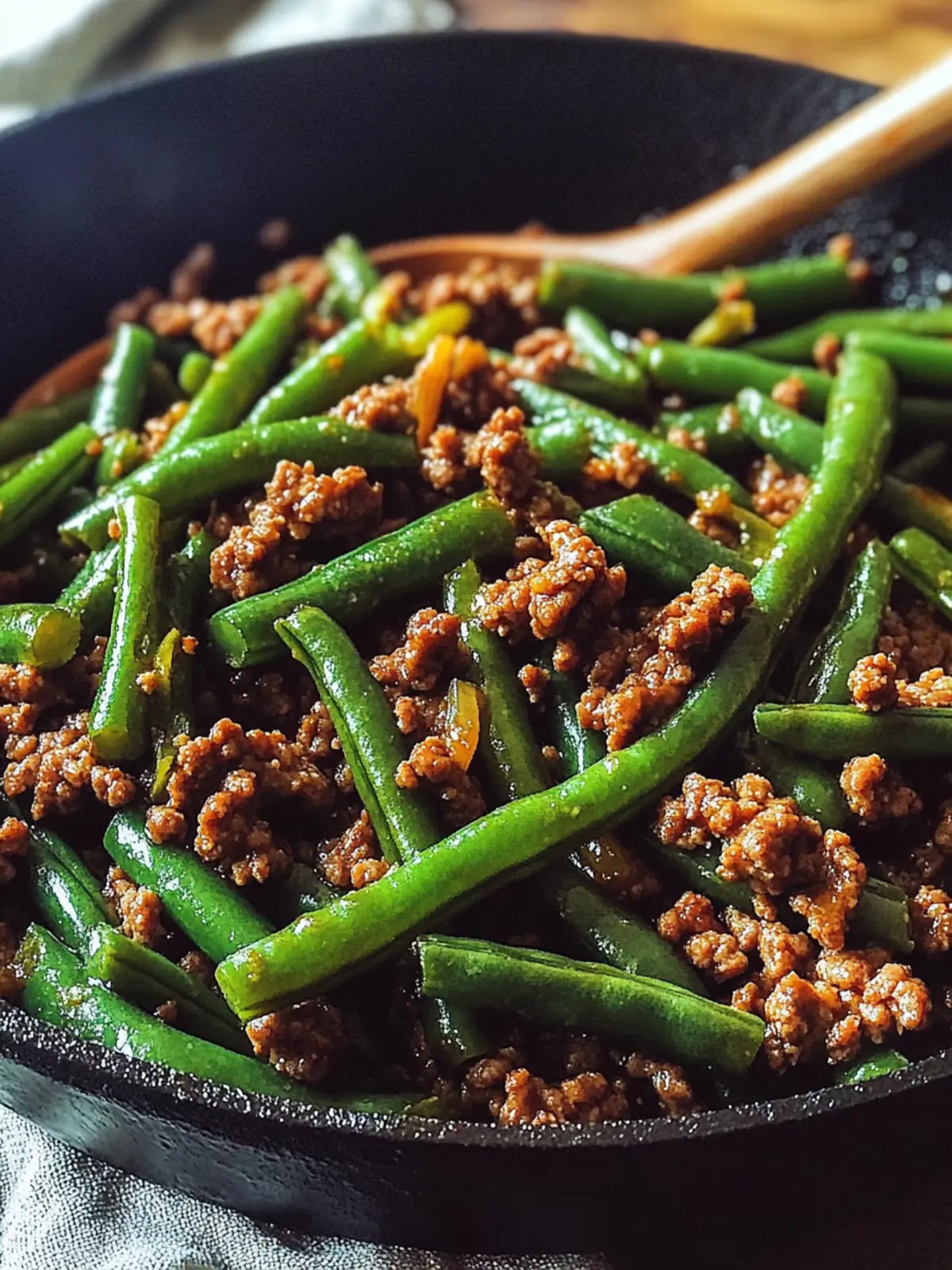 Savor the Night with Ground Beef and Green Bean Skillet 4 Ground Beef and Green Bean Skillet